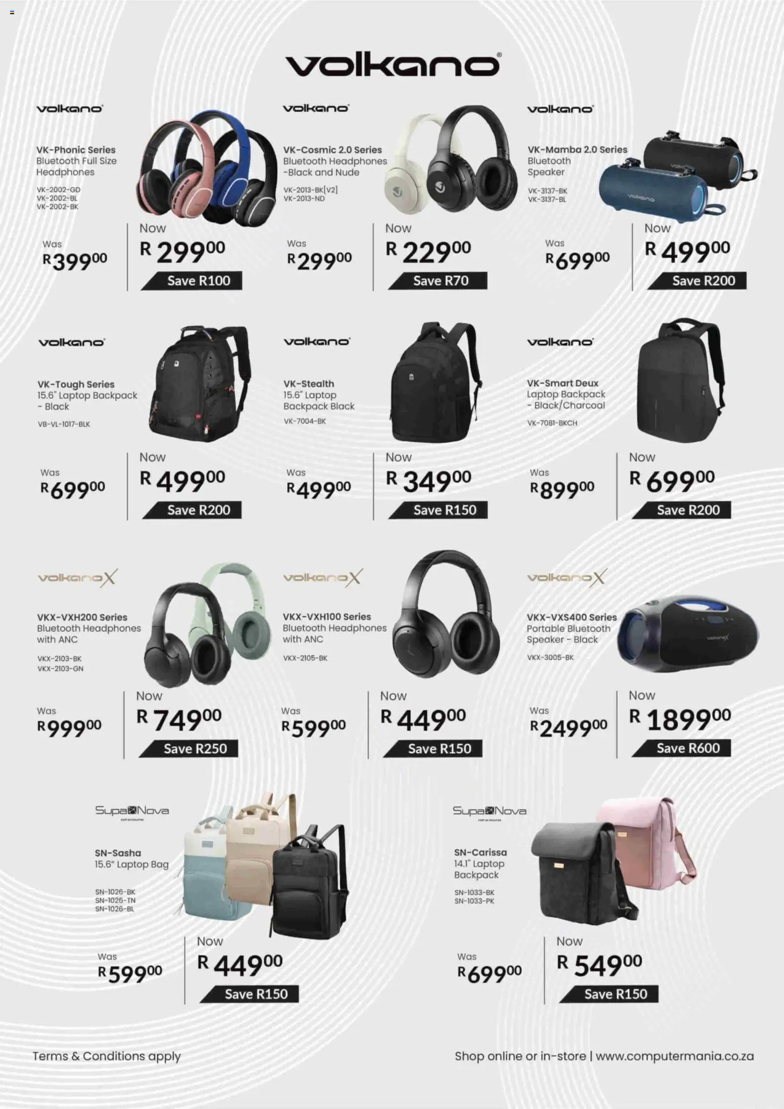 New Computer Mania catalogue – valid from 01.12.2025 | Page: 24 | Products: Headphones, Bag, Speaker, Laptop