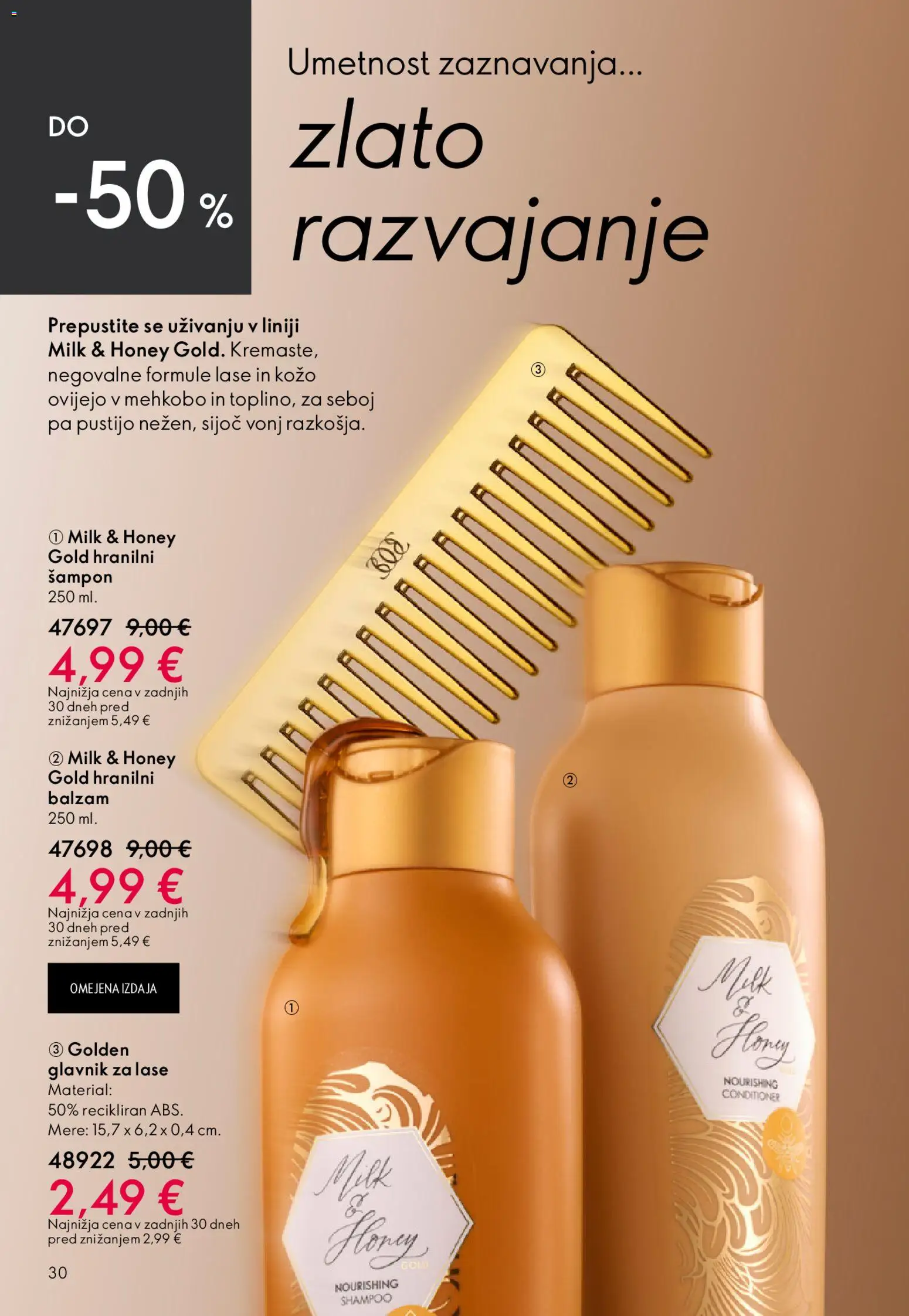 Novi Oriflame katalog ponudbe – veljaven od 22.04.2026 | Stran: 30 | Izdelki: Sampon, Glavnik