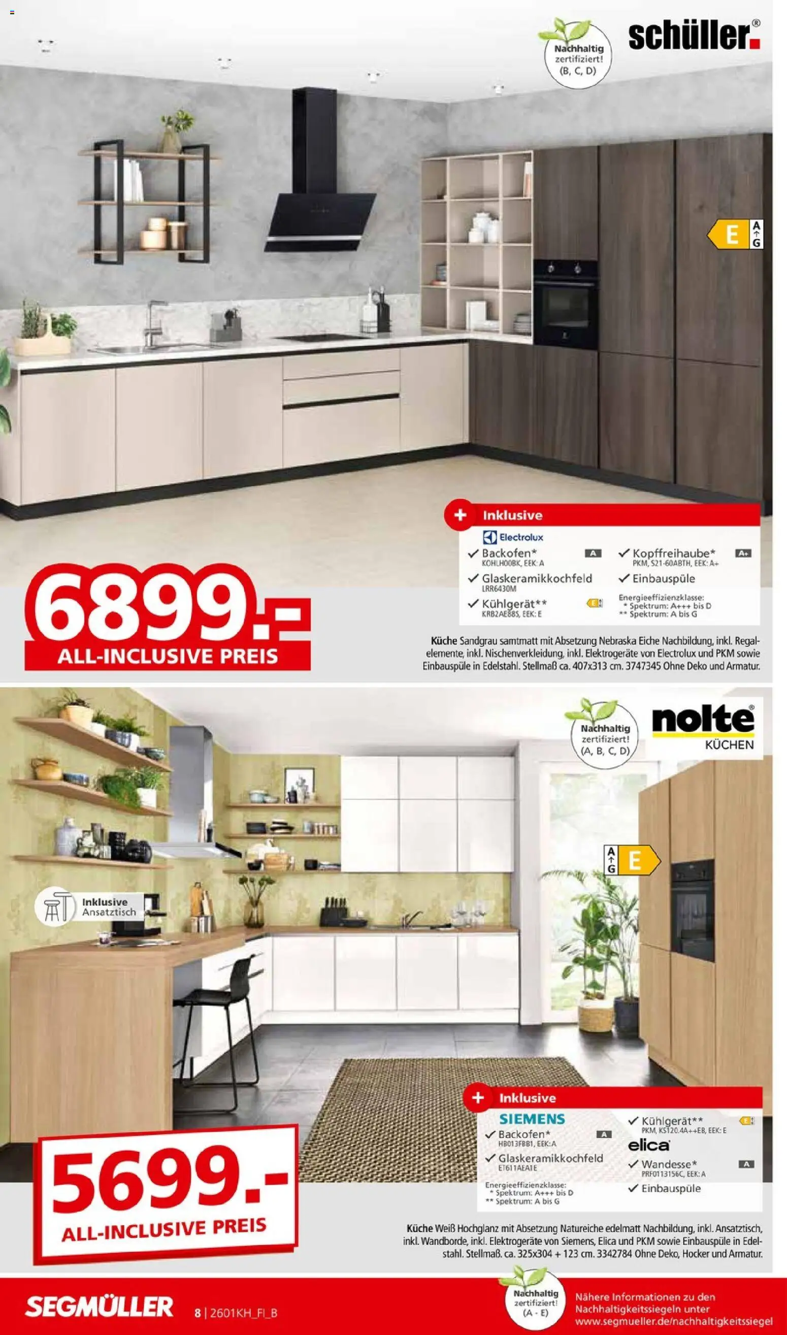 Segmüller Küchen Spezial – gültig ab 20.12.2025 | Seite: 12 | Produkte: Siemens, Regal, Küche, Kuchen