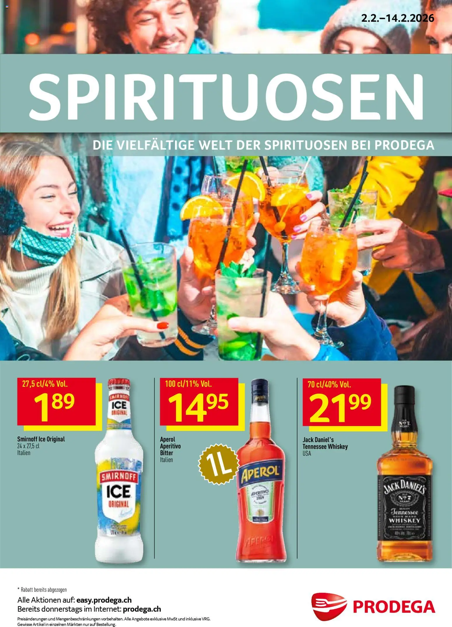 Prodega Aktionen Spirituosen – gültig ab 02.02.2026 | Seite: 1