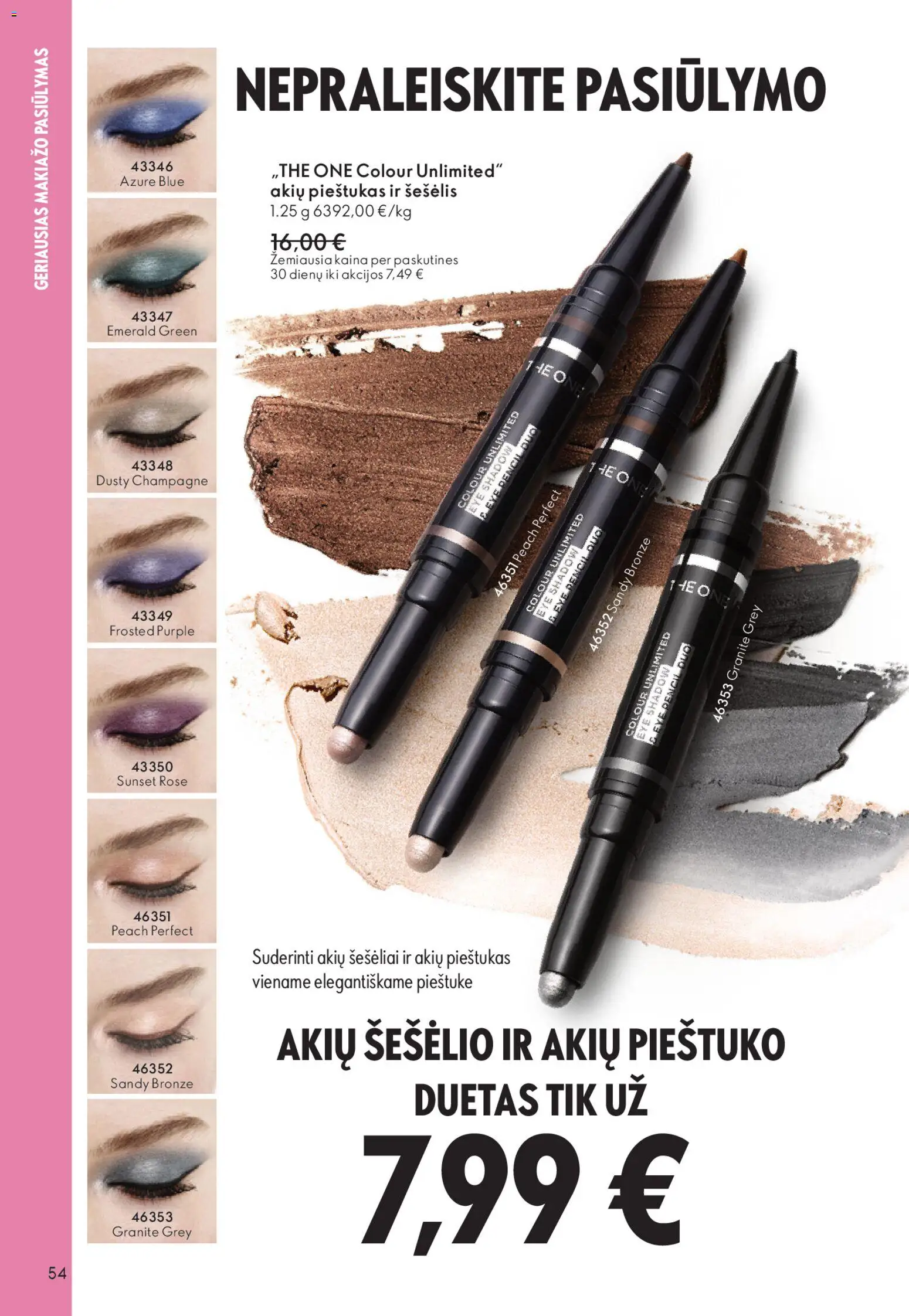 Oriflame akcijos nuo 31.12.2025 | Puslapis: 54