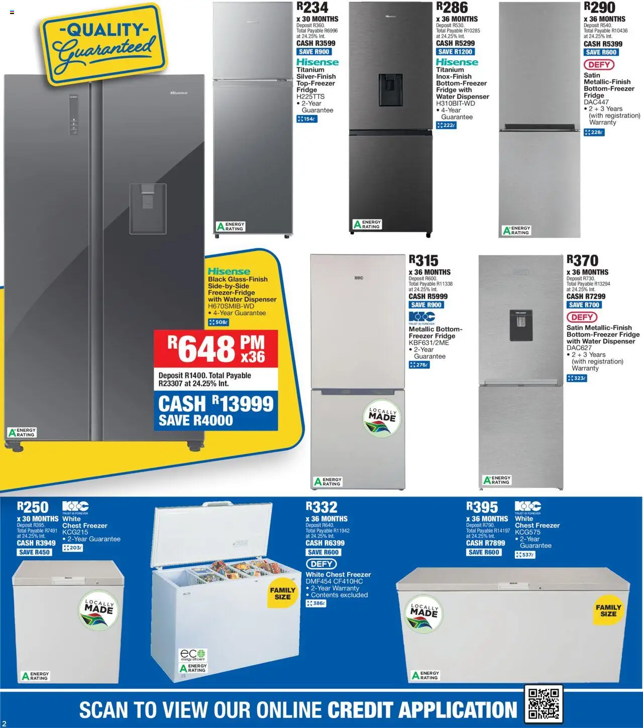 OK Furniture Catalogue │ valid from 25.06.2025 | Page: 2 | Products: Freezer, Fridge, Chest freezer, Water