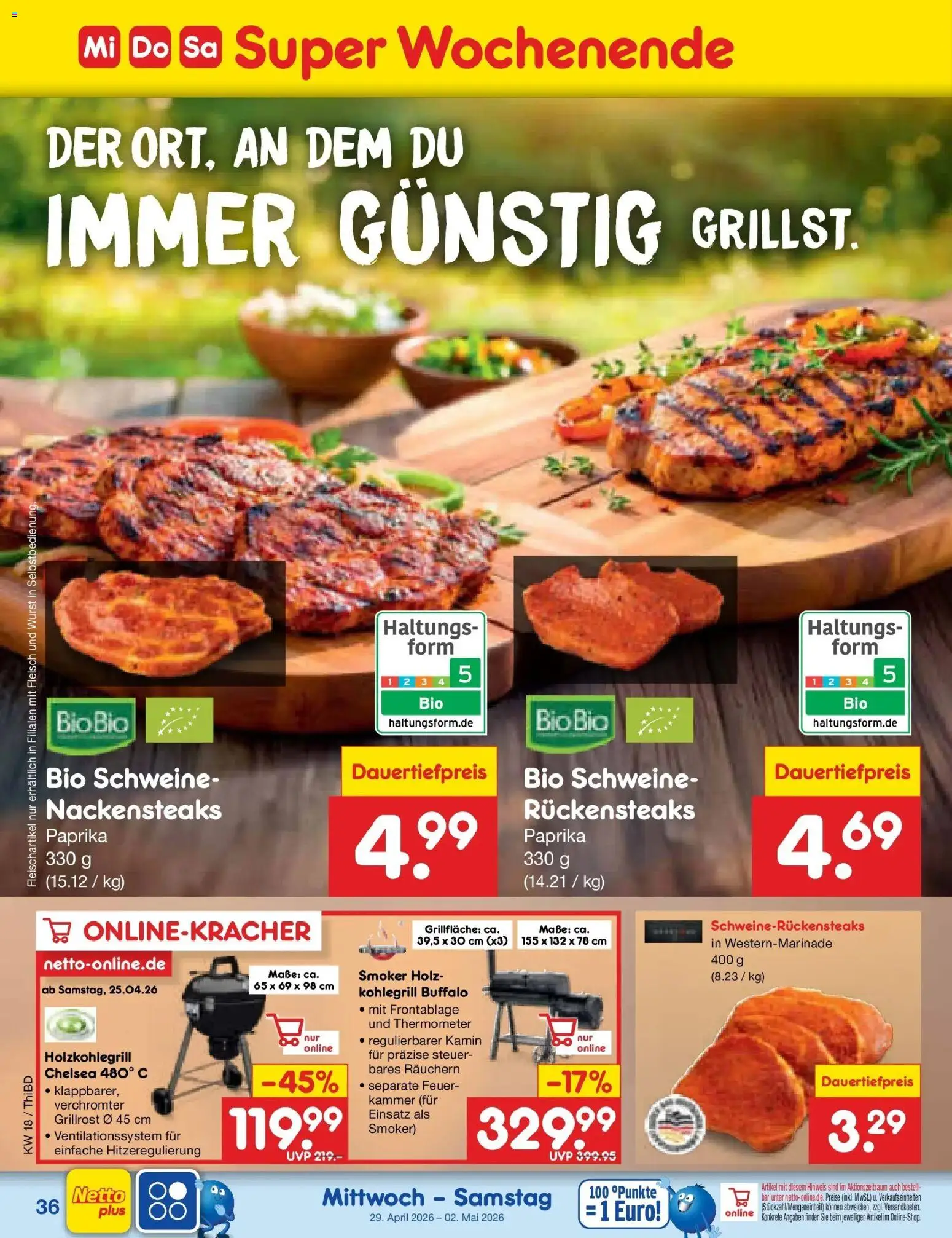 Netto Marken-Discount Prospekt Thiendorf	 – gültig ab 27.04.2026 | Seite: 54 | Produkte: Thermometer, Kamin, Paprika, Fleisch