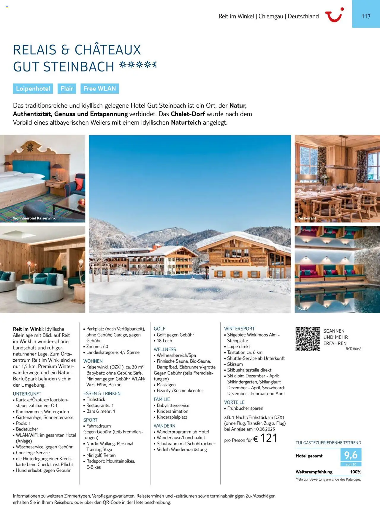 TUI Prospekt 	 – gültig ab 01.11.2024 | Seite: 117 | Produkte: Babybett, Ski, Snowboard