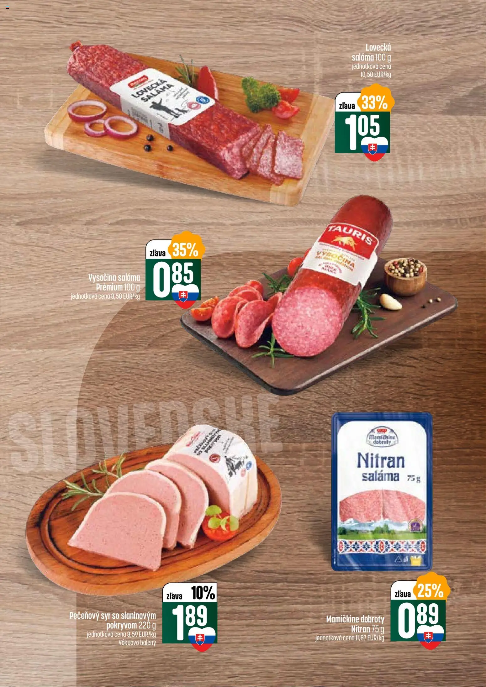 Nové COOP Jednota akcie – leták je platný od 15.01.2026 | Strana: 15 | Produkty: Syr, Saláma