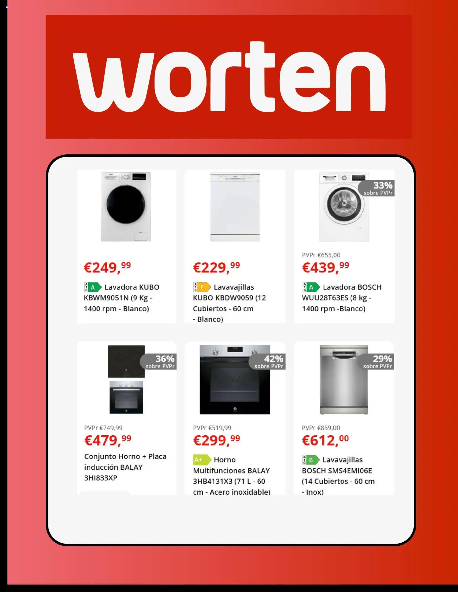 Worten folleto │ válido desde el 03.02.2026 | Página: 2 | Productos: Lavadora, Horno, Lavavajillas