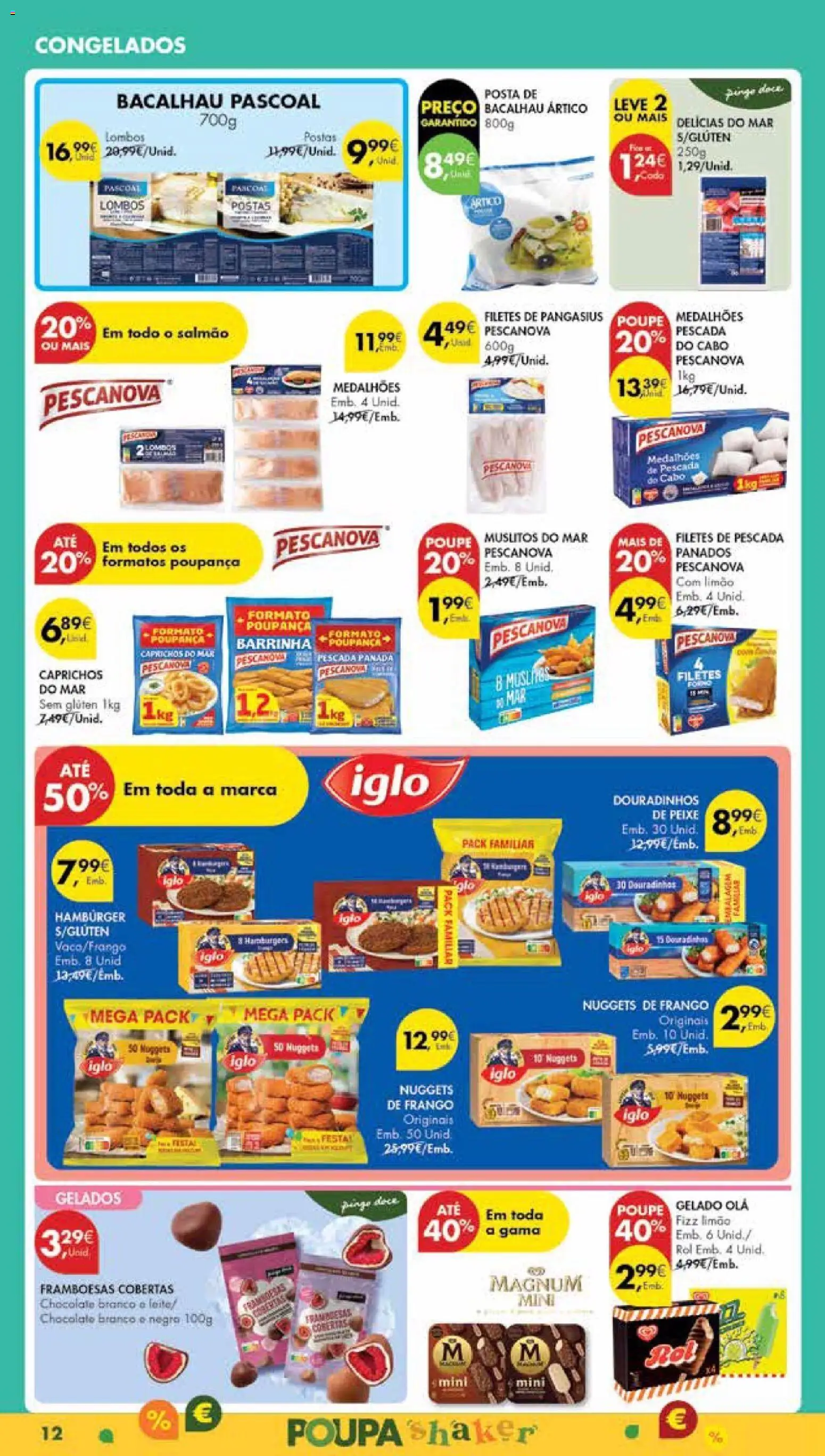 Pingo Doce Poupe Esta Semana Madeira │ válido de 02.12.2025 | Página: 12 | Produtos: Nuggets de frango, Bacalhau, Pescada, Salmão