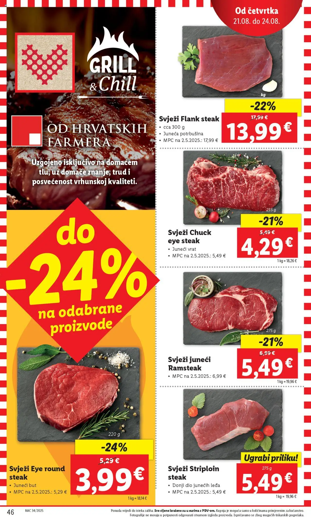 Lidl katalog | vrijedi od 18.08.2025 | Stranica: 46 | Proizvodi: Juneći but