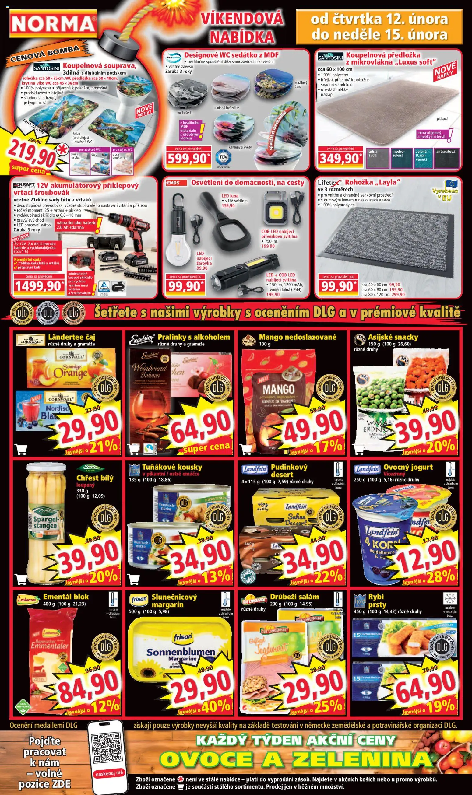 Norma leták od 09.02.2026 | Strana: 8 | Produkty: Mango, Aku baterie, Kufr, Wc