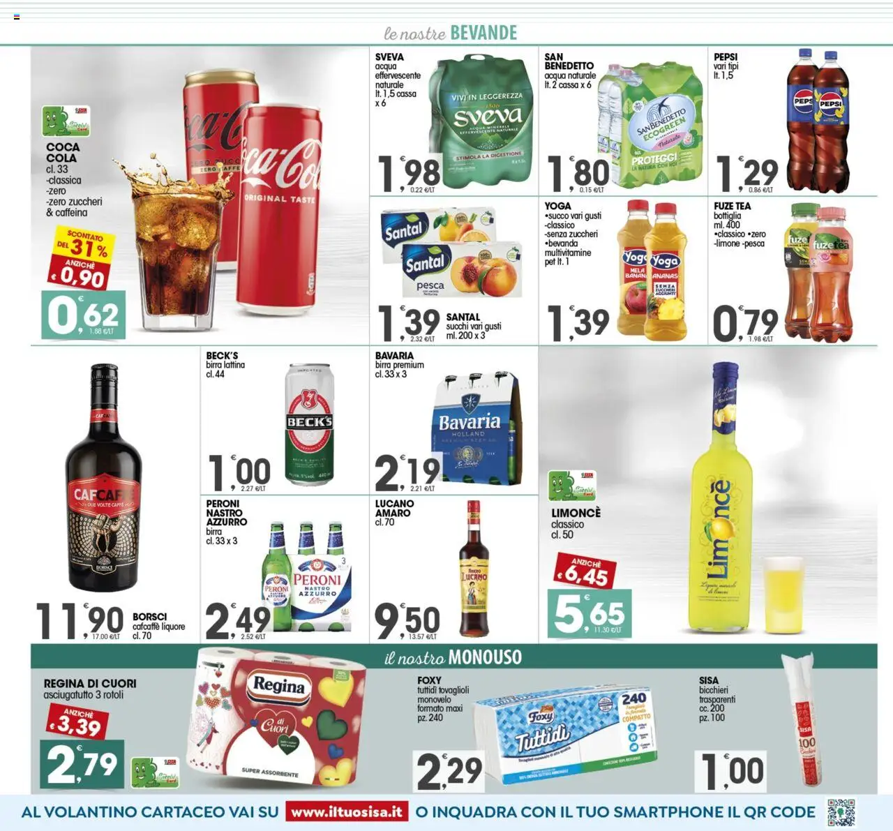 Volantino SISA del 03.10.2025 | Pagina: 7 | Prodotti: Ananas, Acqua naturale, Pepsi, Amaro