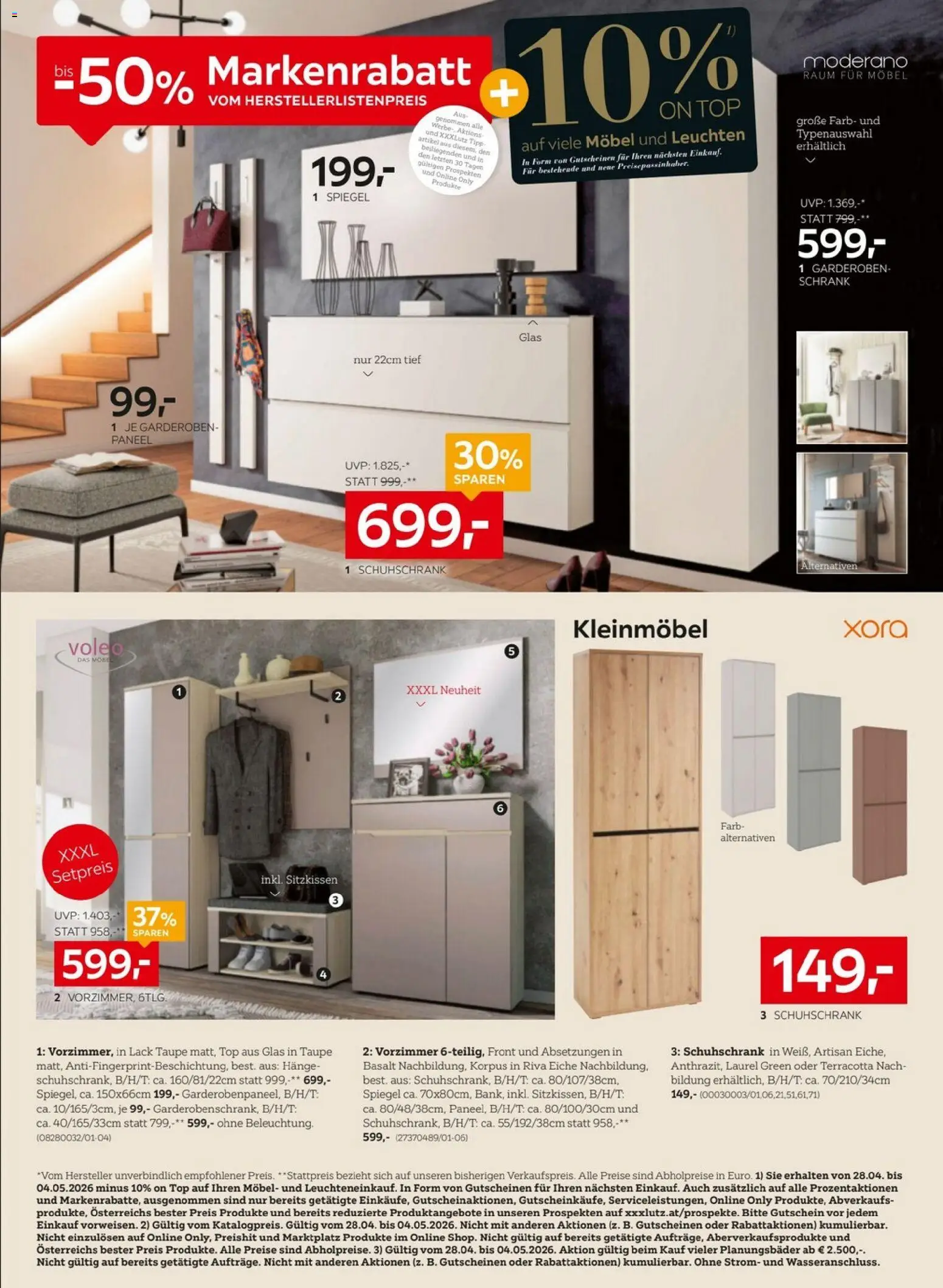 XXXLutz Prospekt aktuell gültig ab 28.04.2026 | Seite: 10 | Produkte: Schrank, Spiegel