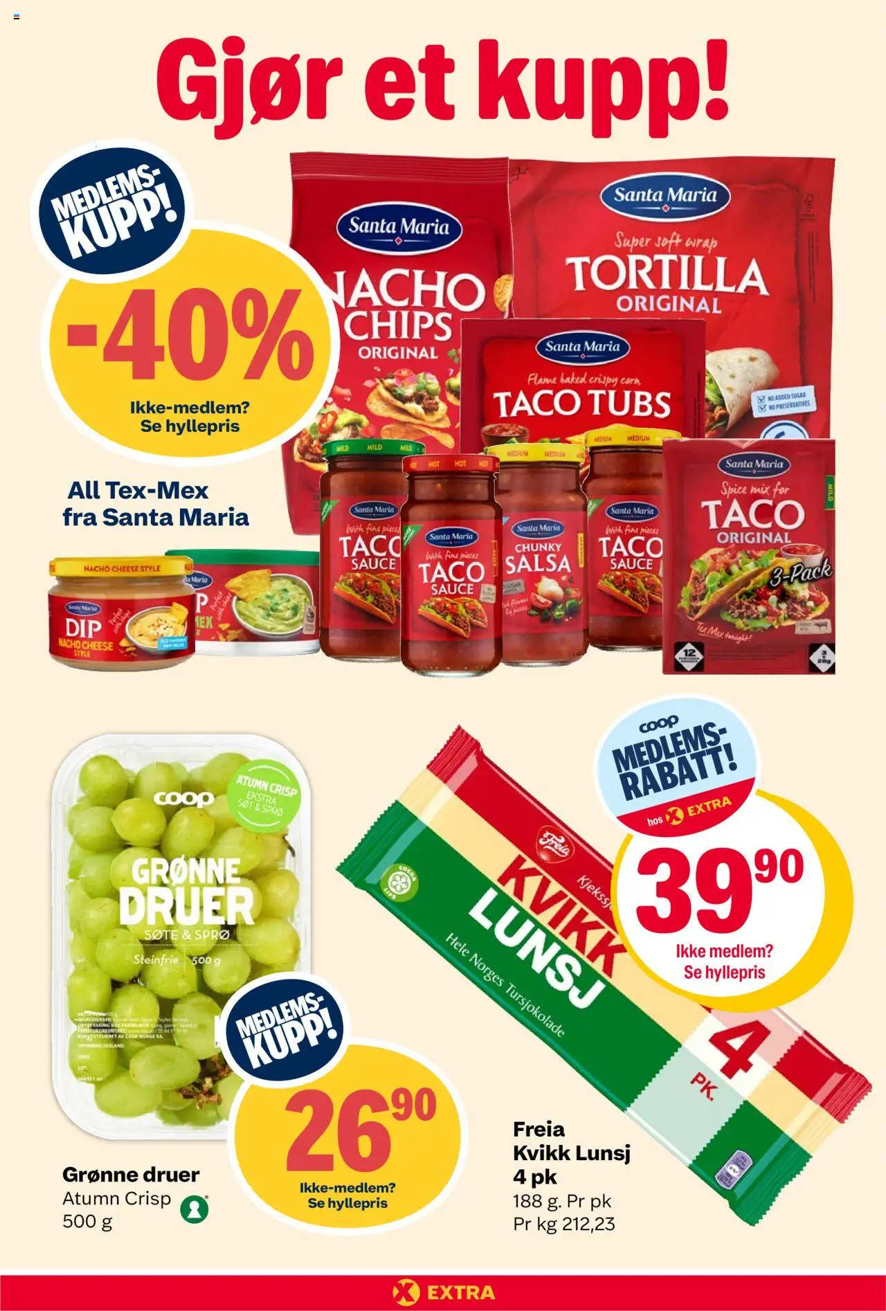  | Side: 8 | Produkter: Kirsebær, Druer, Суміш дитяча, Taco