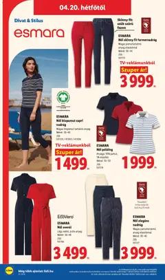 ESMARA Női pólóing, Anyaga: 95% pamut, 5% elasztán, Méret: 36-50 - amely érvényes a következő dátumtól: 16.04.2026 | Oldal: 36