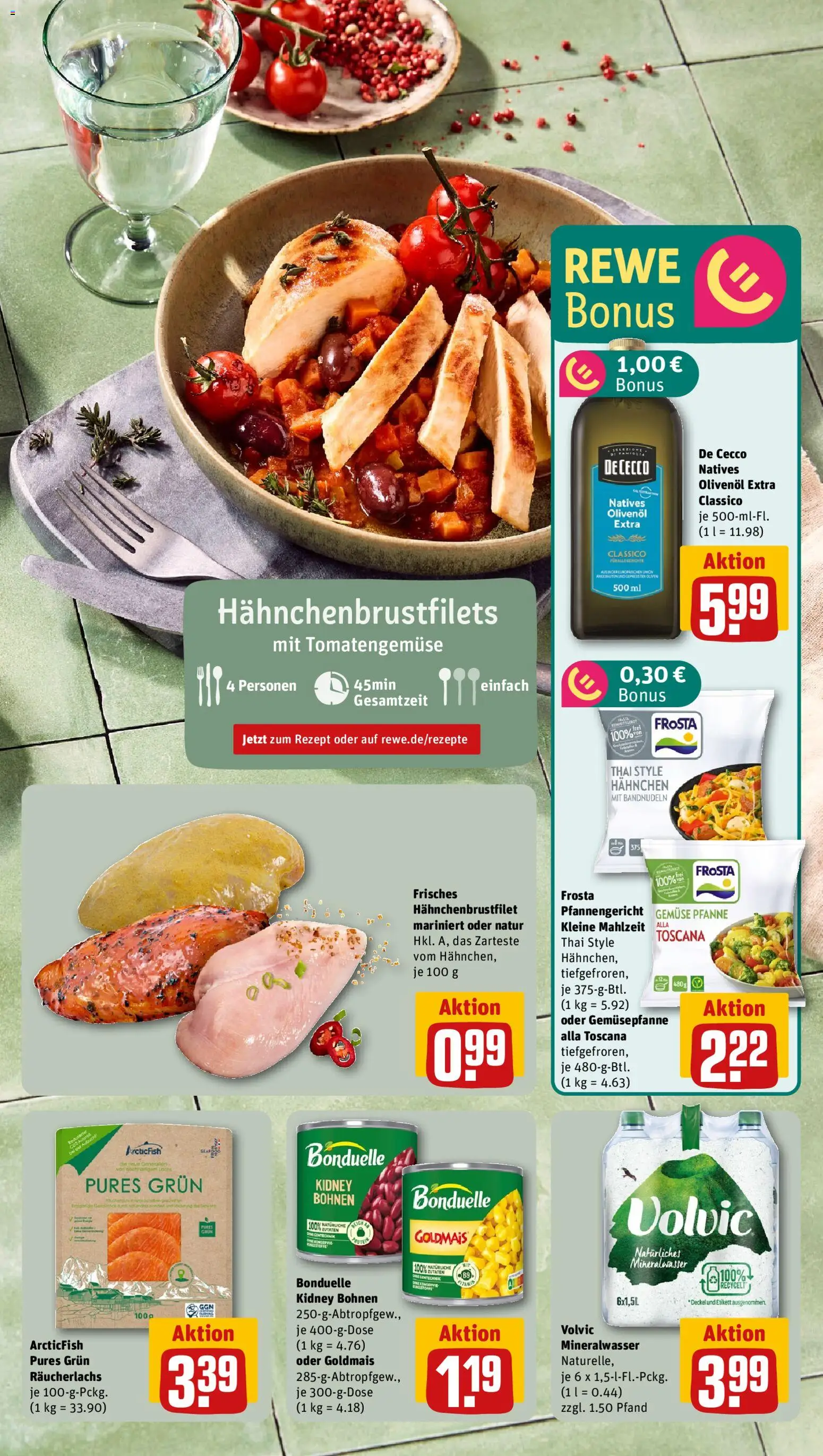 Rewe ihr Kaufpark Prospekt 	 – gültig ab 07.04.2026 | Seite: 17 | Produkte: Hahnchen, Frosta, Räucherlachs, Volvic