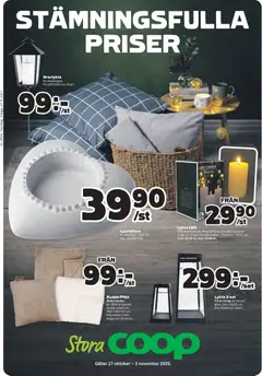 Stora Coop - Boden - Förhandsvisning av reklamblad från butik Stora Coop aktuell från 27.10.2025 | Sida: 17 | Produkter: Batterier, Lykta, Pläd, Galler
