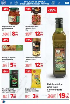 Ofertele Carrefour valabile de la 29.10.2025 | Pagină: 12 | Produse: Măsline, Ciocolată, Roșii, Biscuiți