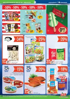 ČIA MARKET leidinys galioja nuo 20.01.2026 | Puslapis: 9 | Prekių: Vištienos, Sumuštinis, Žuvis