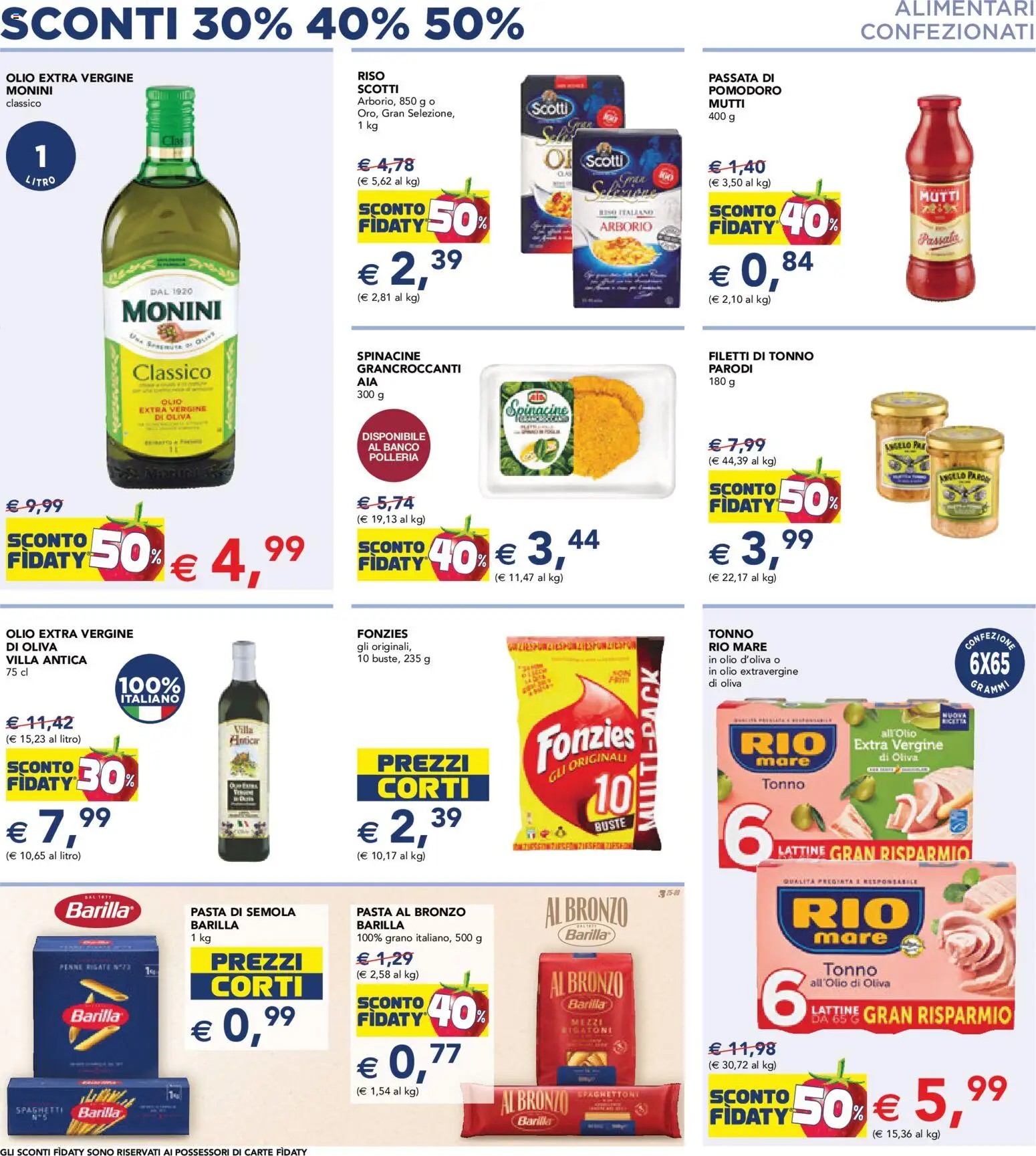 Volantino Esselunga S del 17.11.2025 | Pagina: 3 | Prodotti: Pomodoro, Pasta, Tonno, Mutti