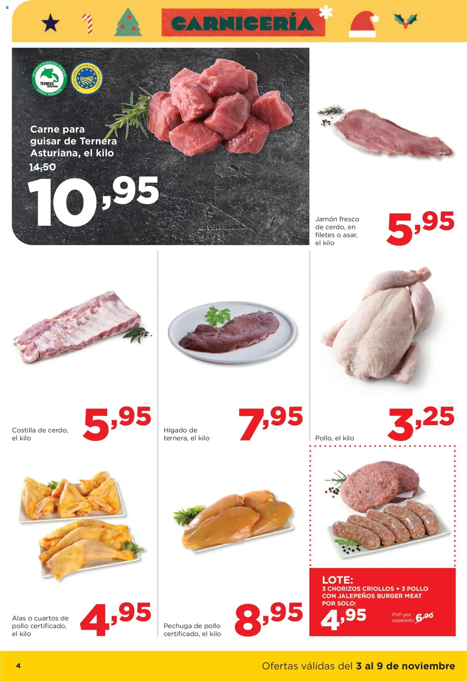 Alimerka folleto Asturias │ válido desde el 03.11.2025 | Página: 4 | Productos: Jamón