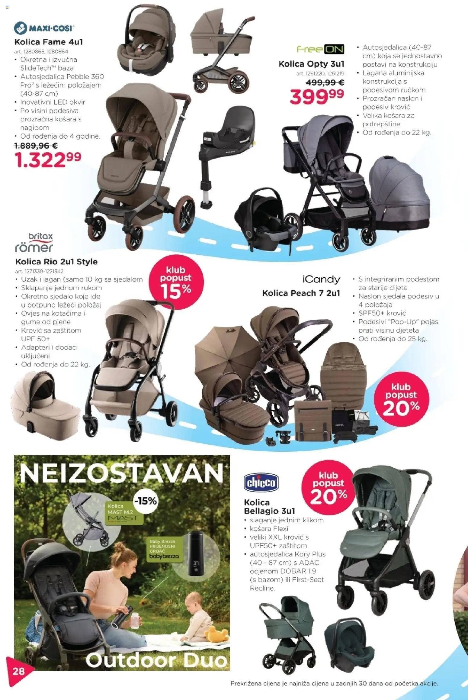 Baby Center katalog | vrijedi od 19.03.2026 | Stranica: 28 | Proizvodi: Mast, Košara, Kolica, Pojas