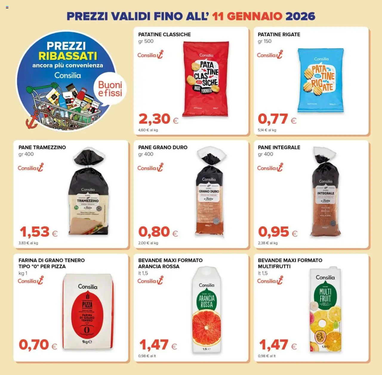 Volantino Tigre del 15.10.2025 | Pagina: 18 | Prodotti: Pane, Pizza, Patatine, Farina
