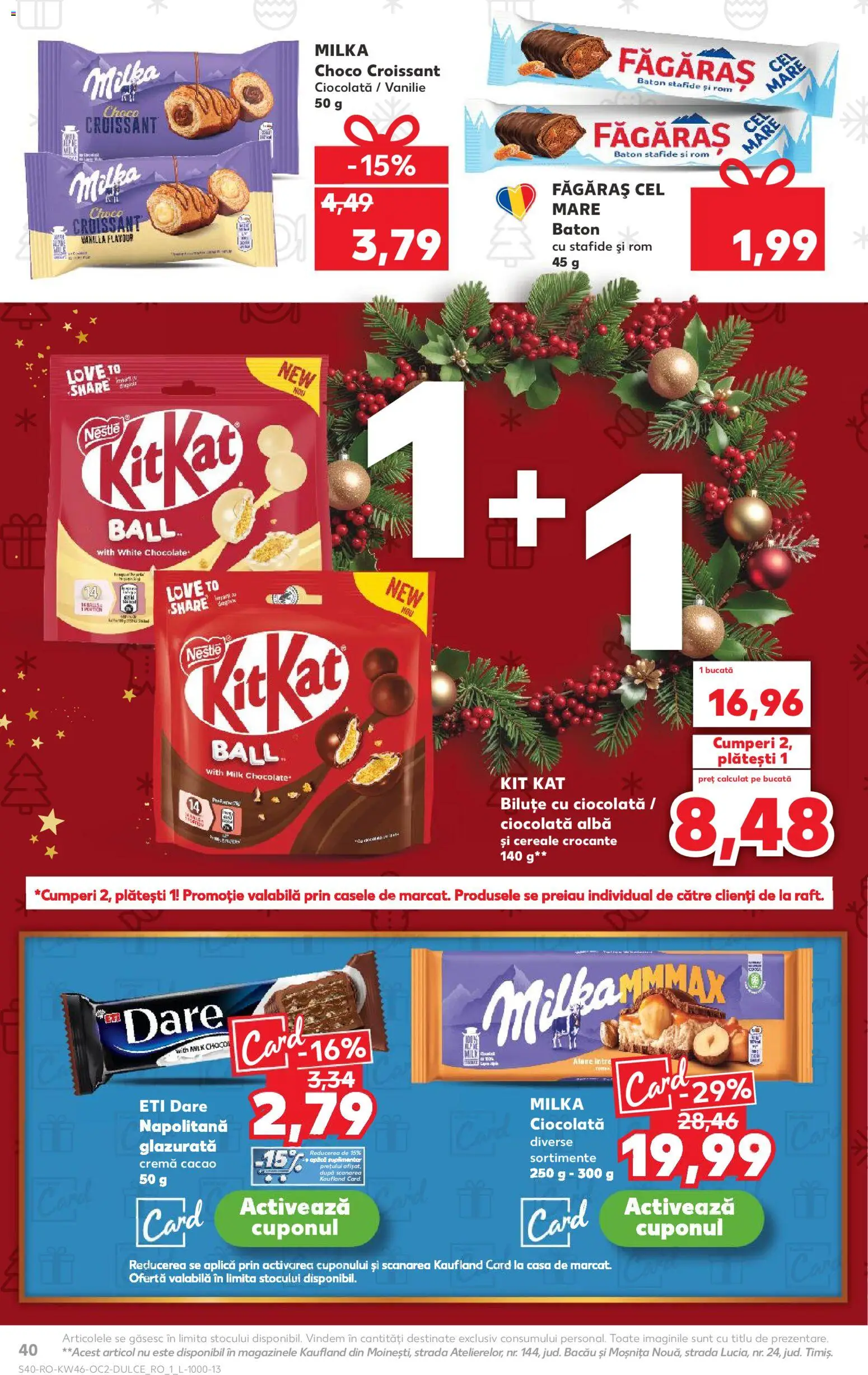 Kaufland RO akciós ujság - amely érvényes a következő dátumtól: 12.11.2025 | Oldal: 40 | Termékek: Croissant