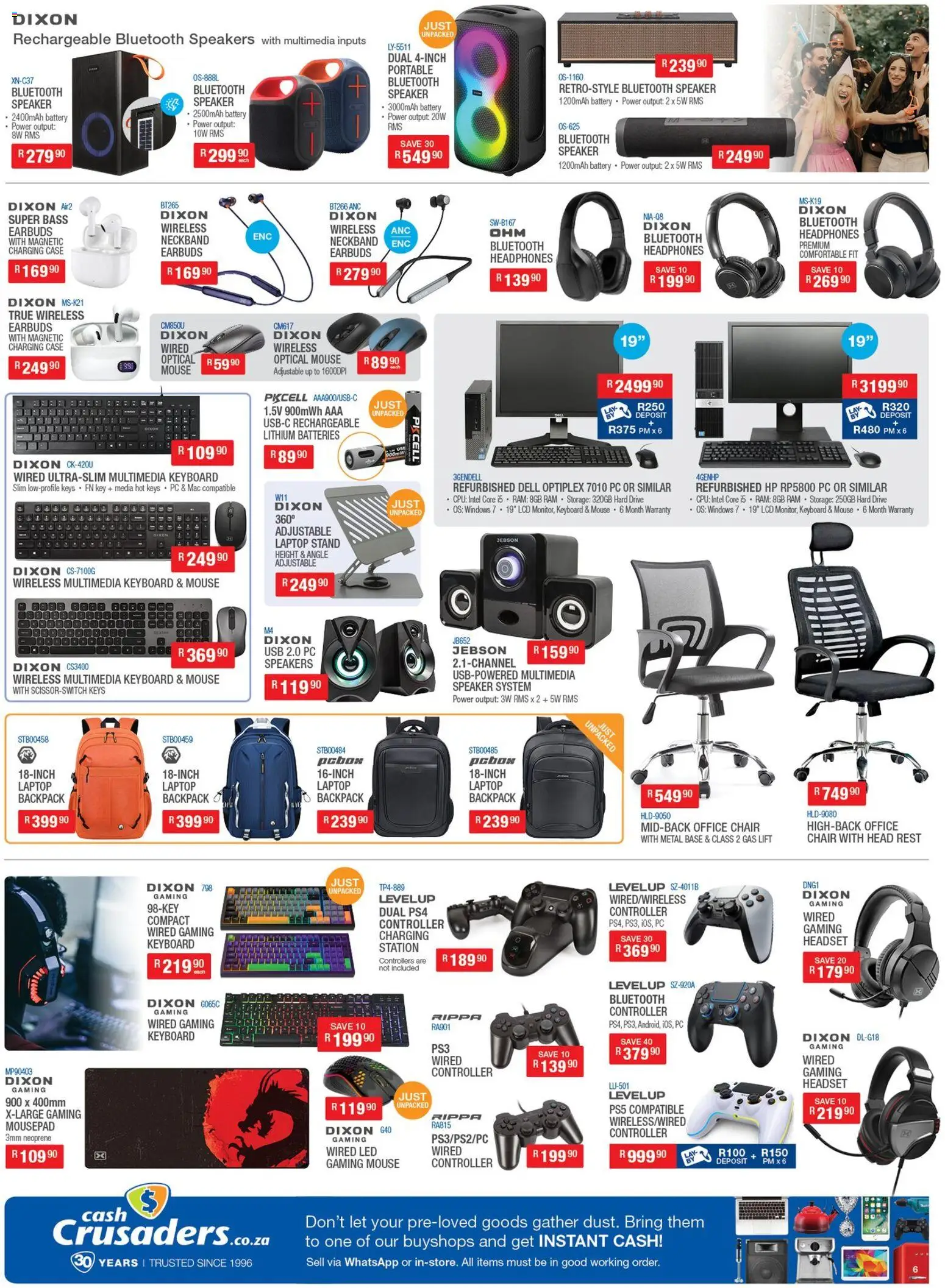 New Cash Crusaders catalogue – valid from 20.03.2026 | Page: 6 | Products: Headset, Mouse, Laptop, Chair