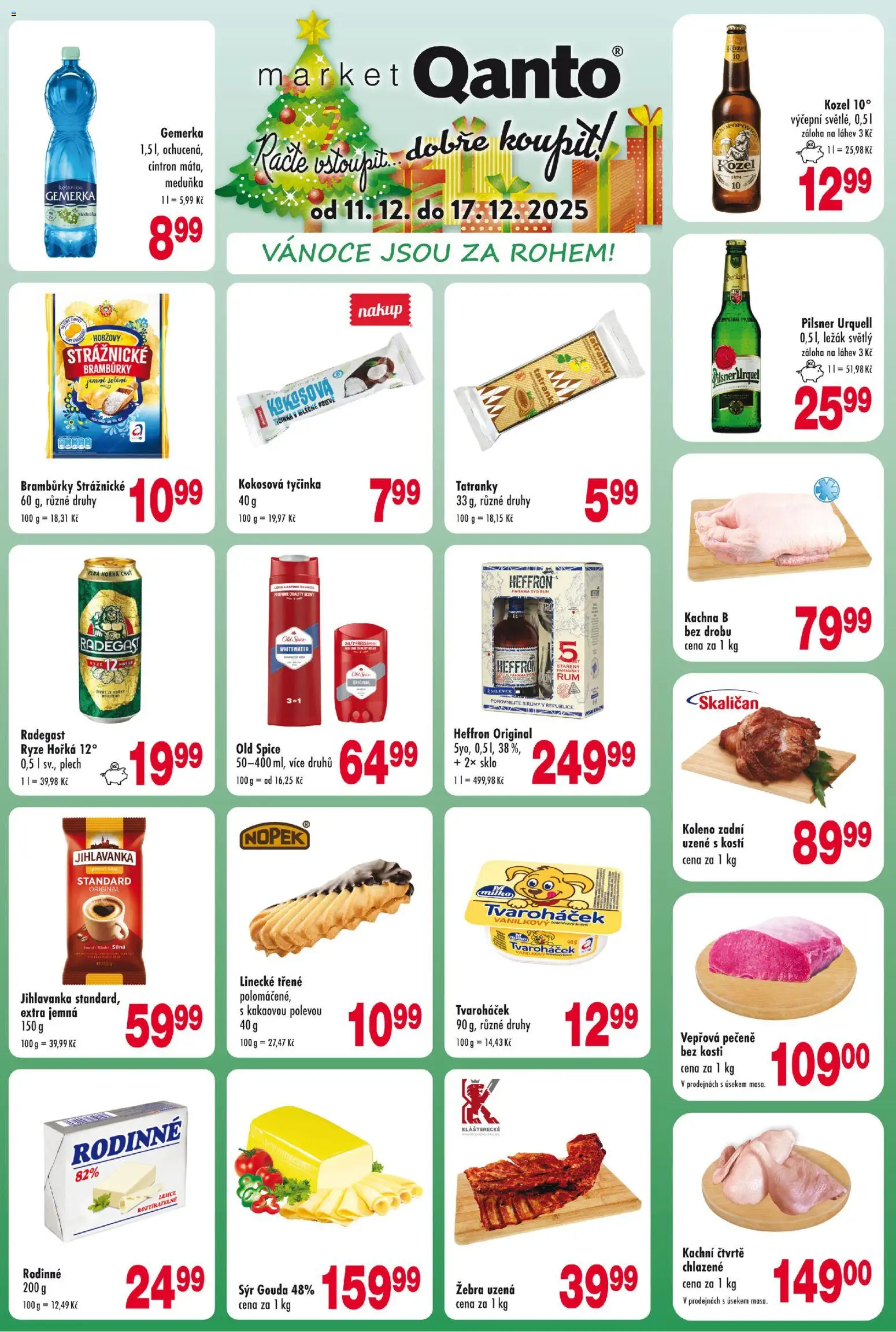 Astur & Qanto leták od 11.12.2025 | Strana: 1 | Produkty: Tatranky, Kozel, Pilsner Urquell, Sklenice