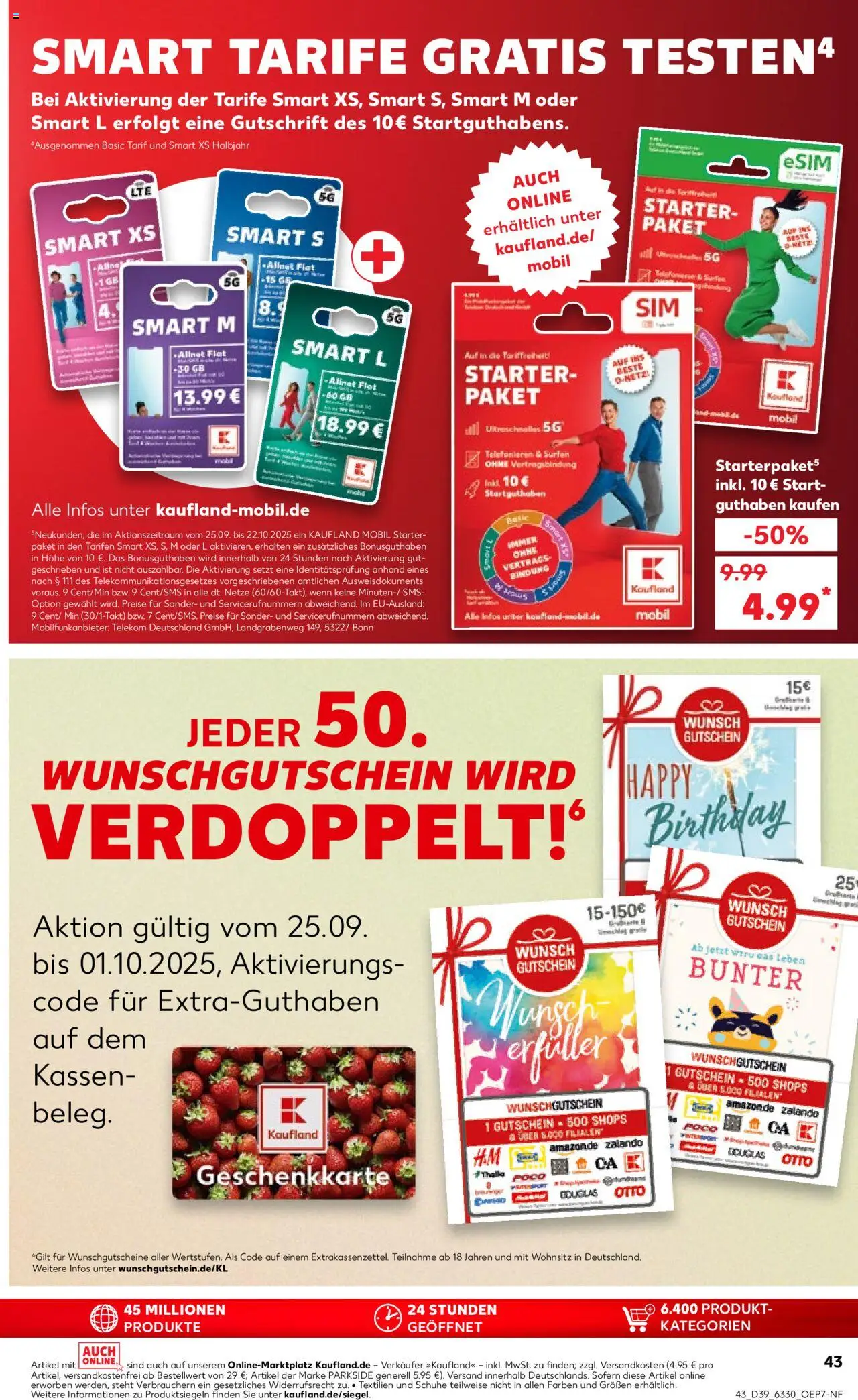 Kaufland prospekt Hamburg	 – gültig ab 25.09.2025 | Seite: 43
