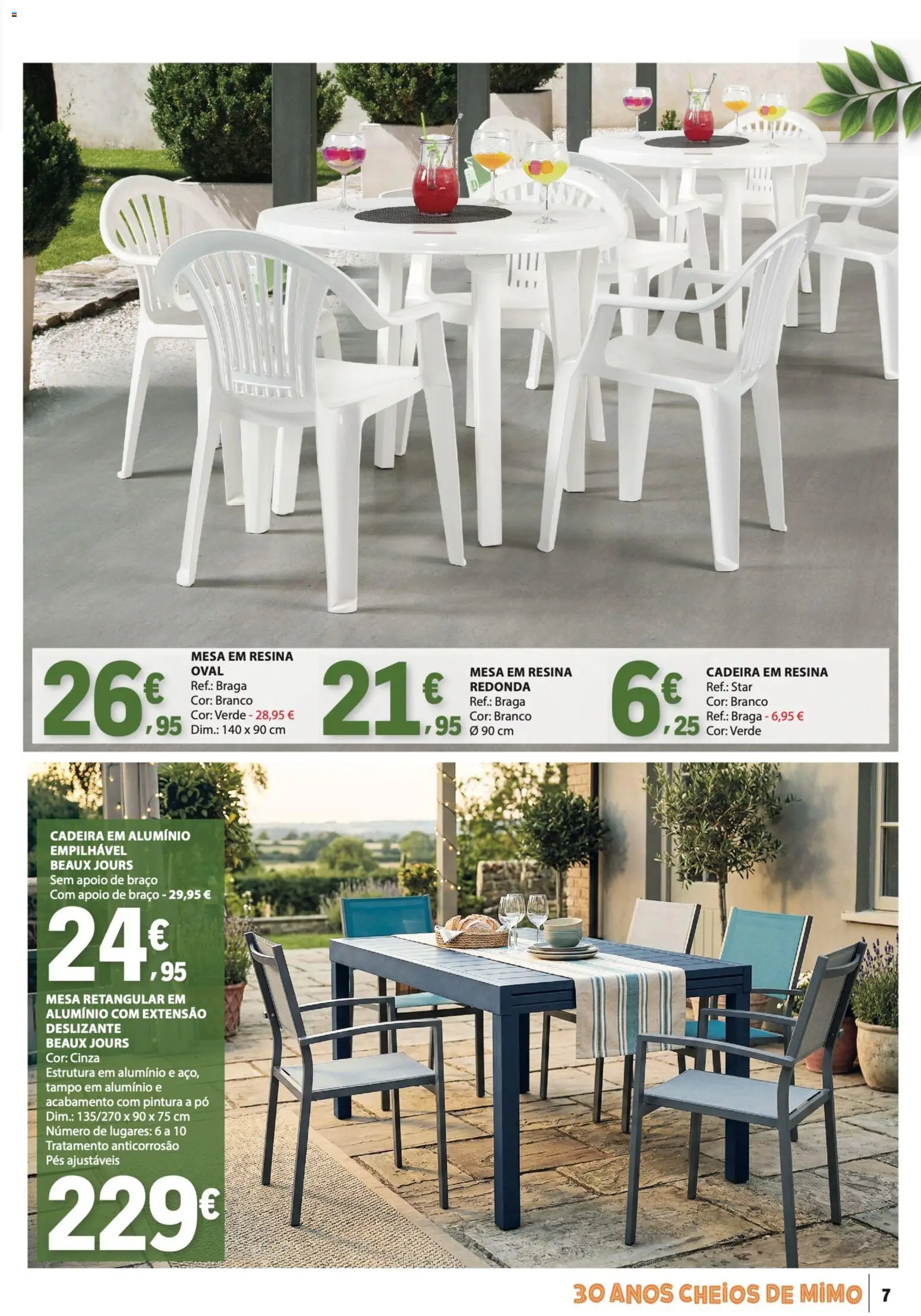 E.Leclerc Especial Ar Livre │ válido de 28.04.2026 | Página: 7 | Produtos: Pó, Mesa, Cadeira