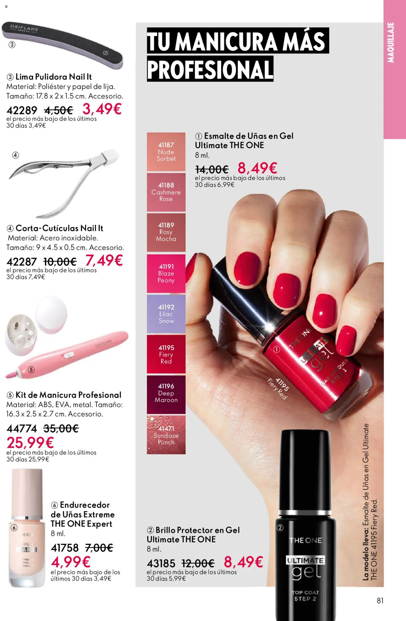 Oriflame - Catálogo Campaña 16 │ válido desde el 19.11.2025 | Página: 81 | Productos: Maquillaje, Esmalte de uñas, Lima
