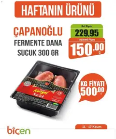 11.11.2025 tarihinden itibaren geçerli olan Biçen Market kataloğu önizlemesi