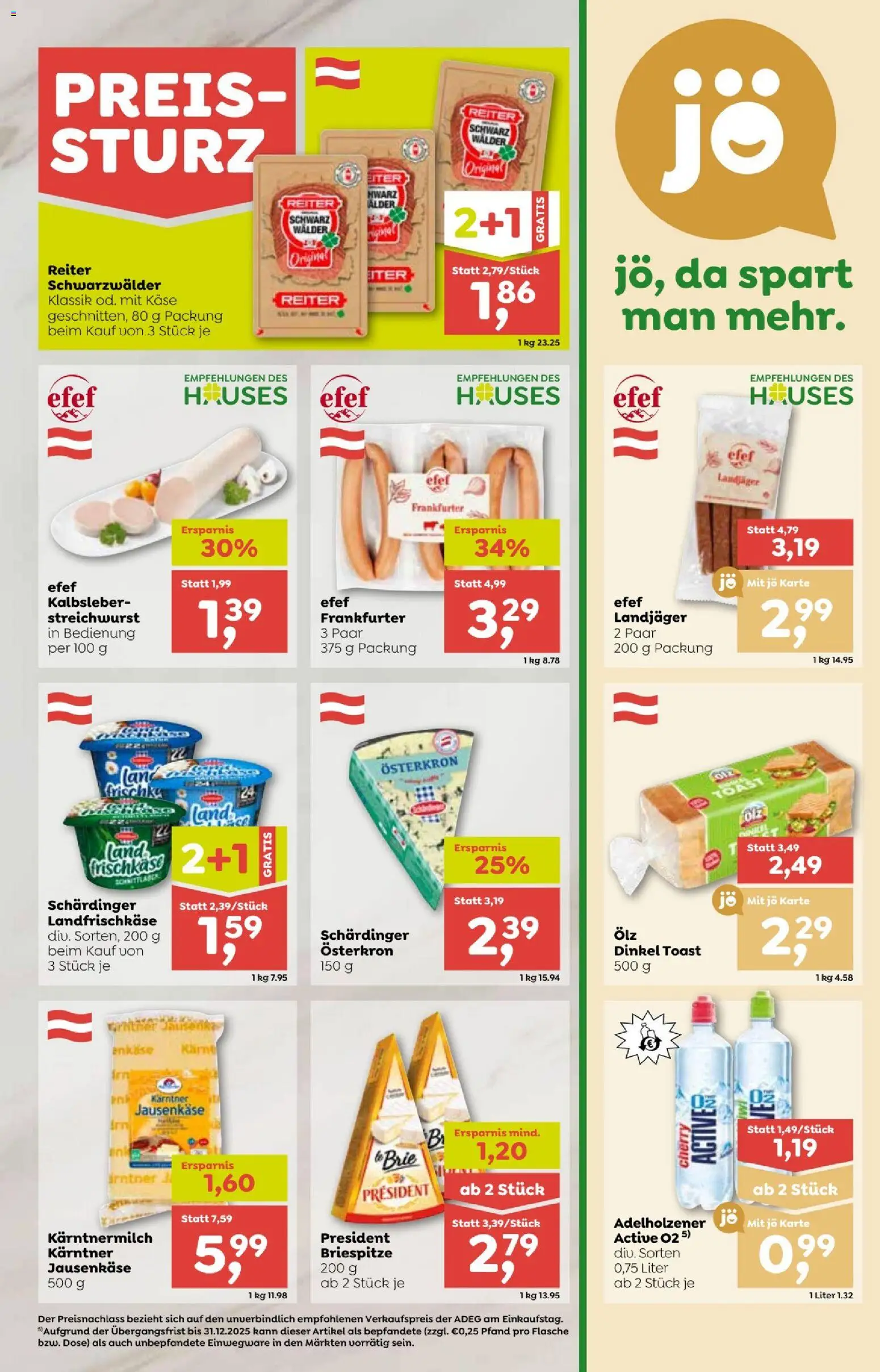 ADEG Flugblatt gültig ab 20.11.2025 | Seite: 5 | Produkte: Käse