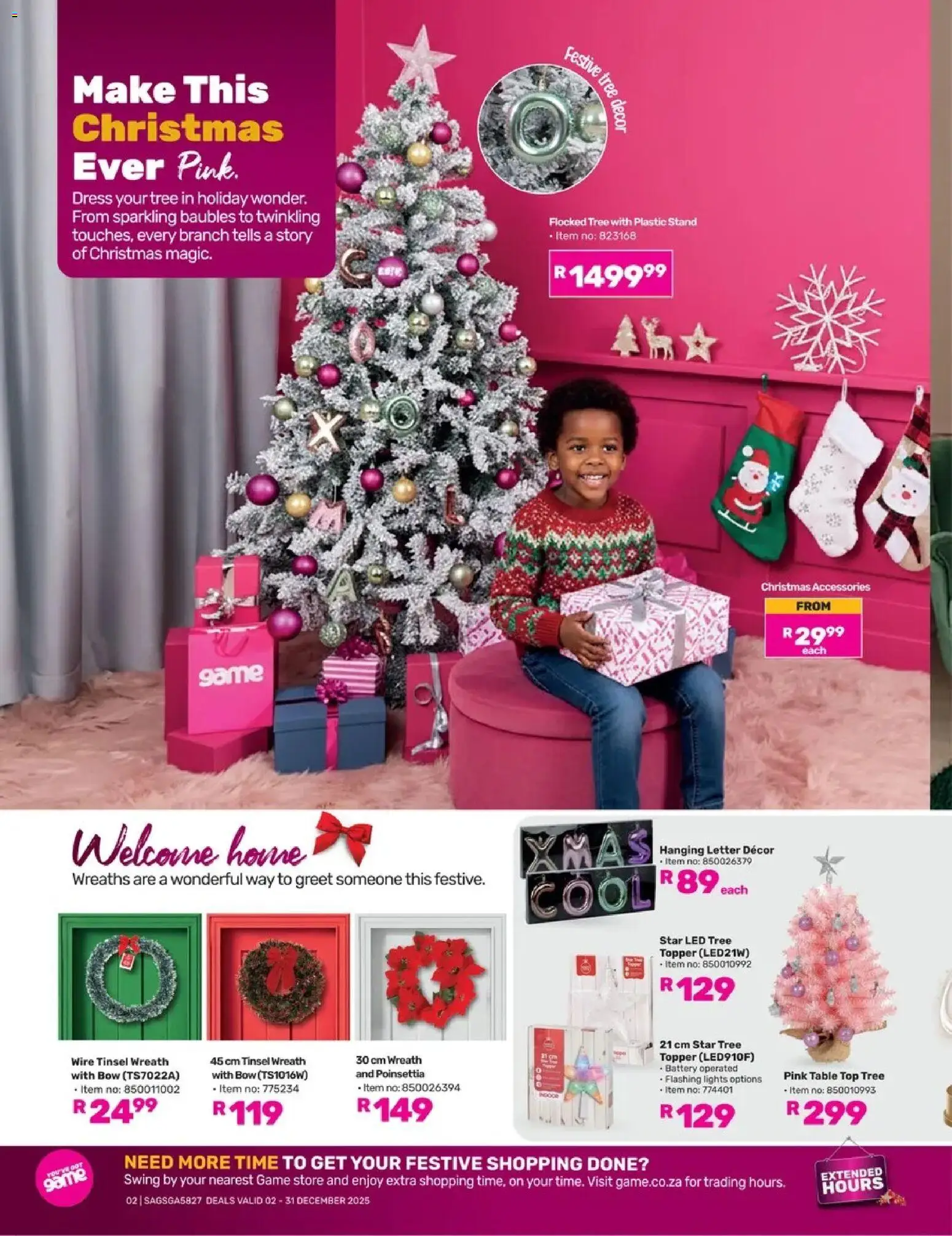 New Game catalogue – valid from 02.12.2025 | Page: 2 | Products: Dress, Table, Battery