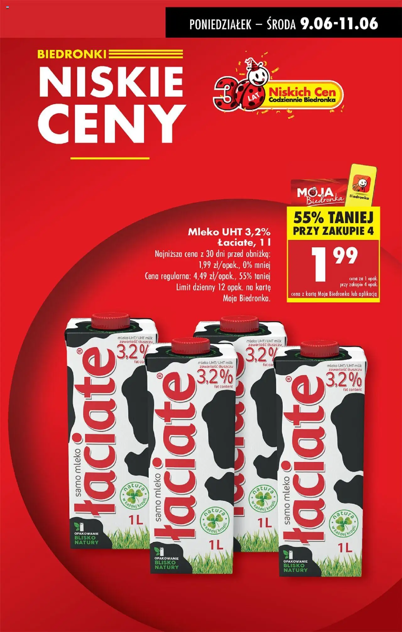 Biedronka gazetka od 09.06.2025 | Strona: 3 | Produkty: Karta, Mleko