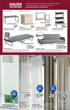 Angebote JYSK ab 22.11.2025 gültig | Seite: 5 | Produkte: Schlafsofa, Matratze, Schuhregal, Vorhang