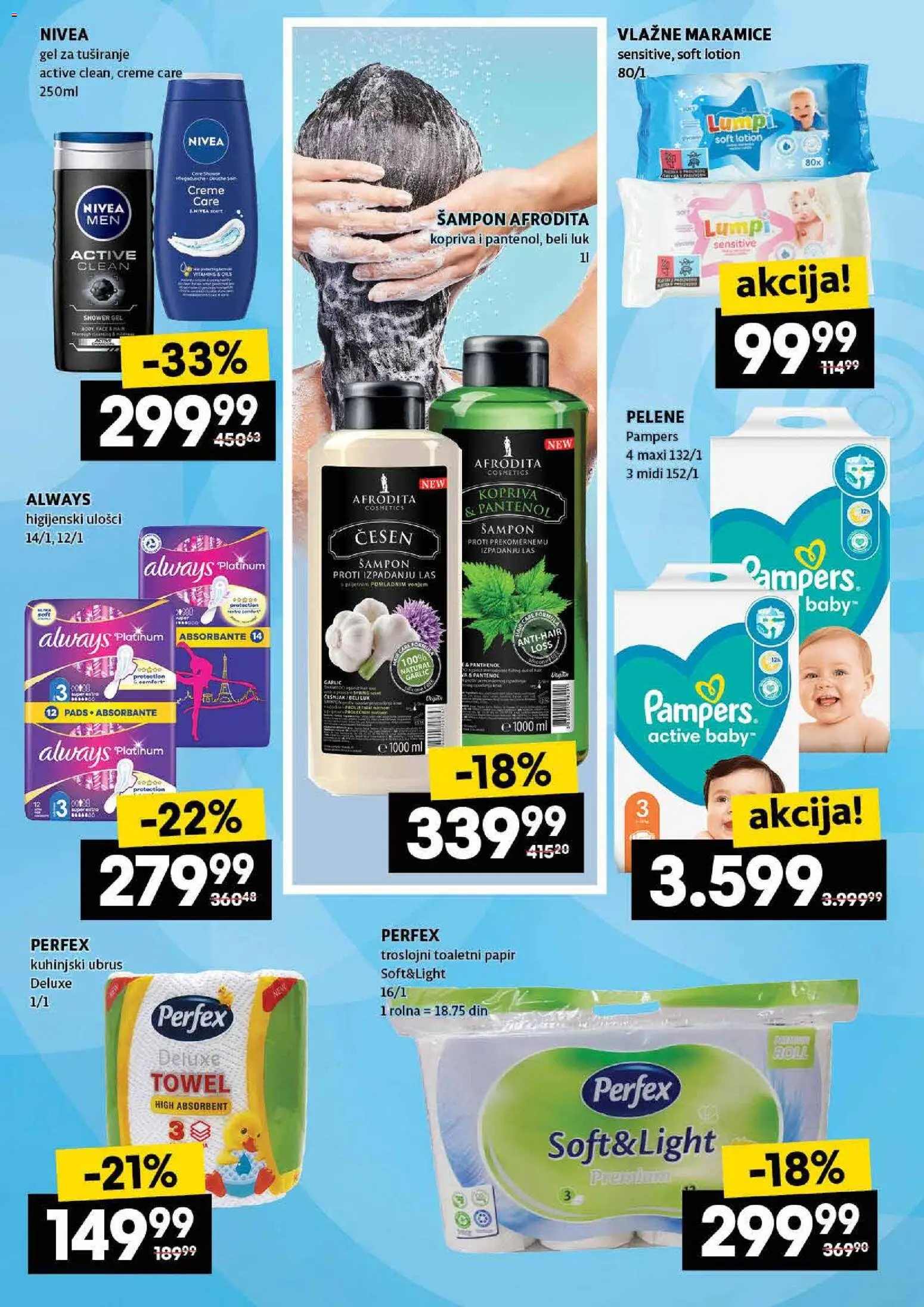 Idea katalog - važi od 23.10.2025 | Strana: 30 | Proizvode: Ubrus, Beli luk, Šampon, Vlažne maramice
