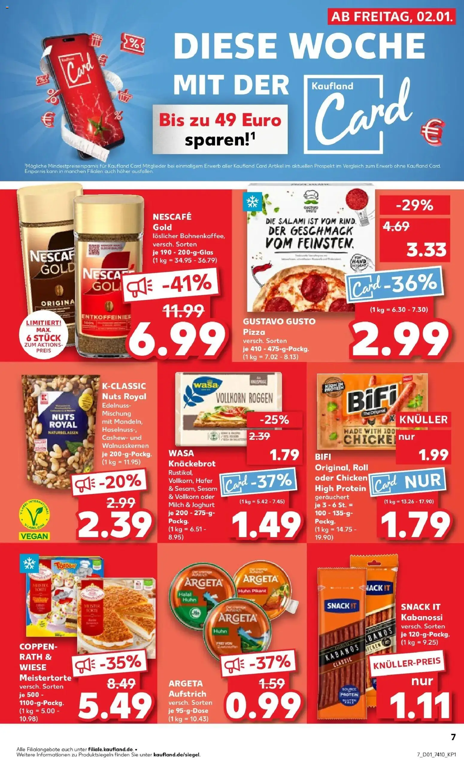 Kaufland prospekt Braunschweig	 – gültig ab 02.01.2026 | Seite: 7 | Produkte: Gustavo gusto, Milch, Joghurt, Wasa knackebrot