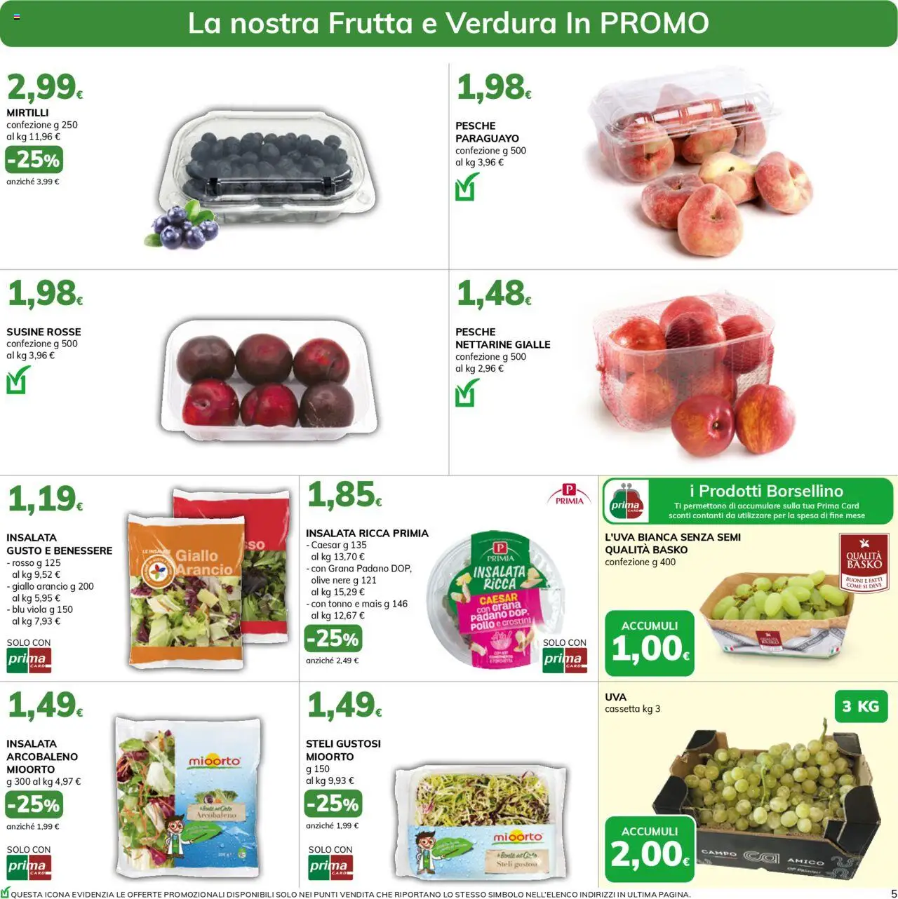 Volantino Basko del 12.08.2025 | Pagina: 5 | Prodotti: Tonno, Grana Padano, Mais, Susine