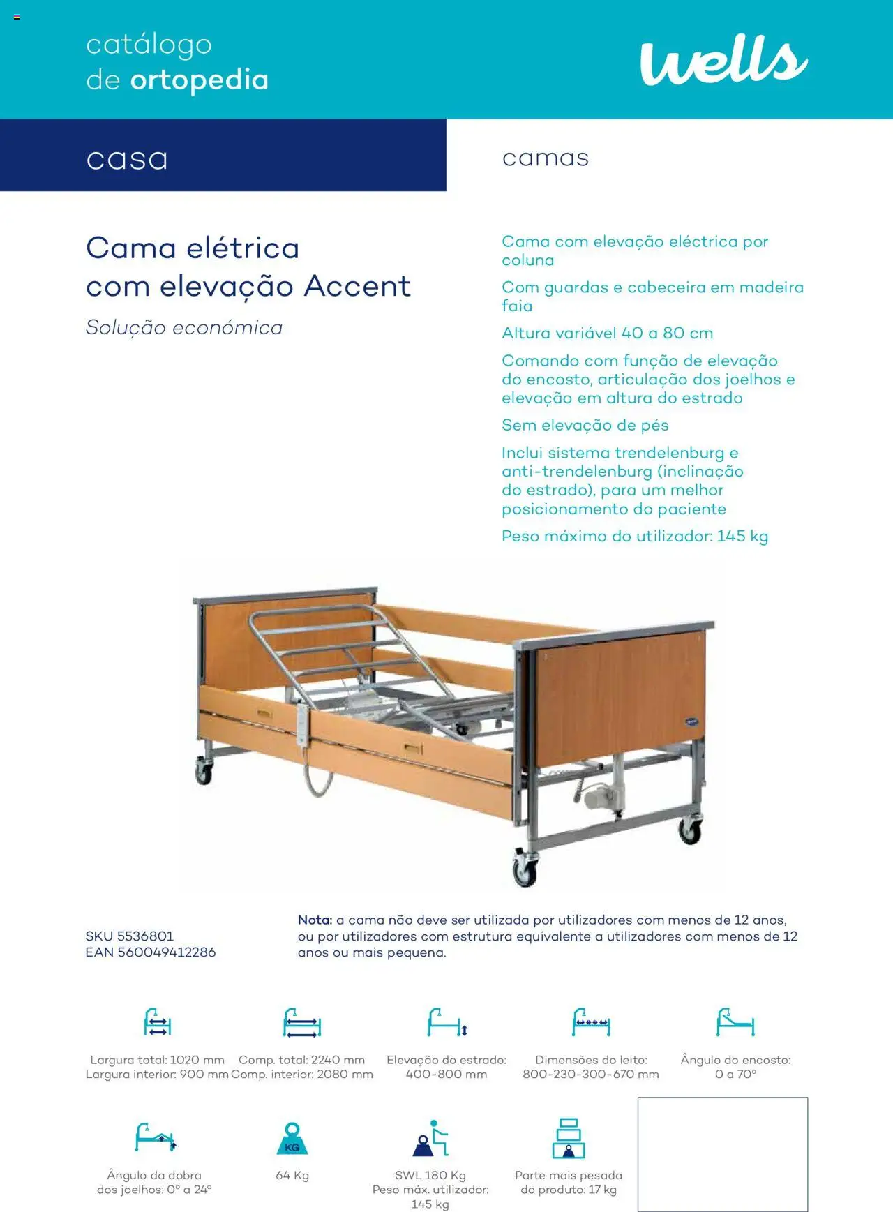 Well’s Catálogo de Ortopedia │ válido de 12.02.2024 | Página: 75 | Produtos: Cama