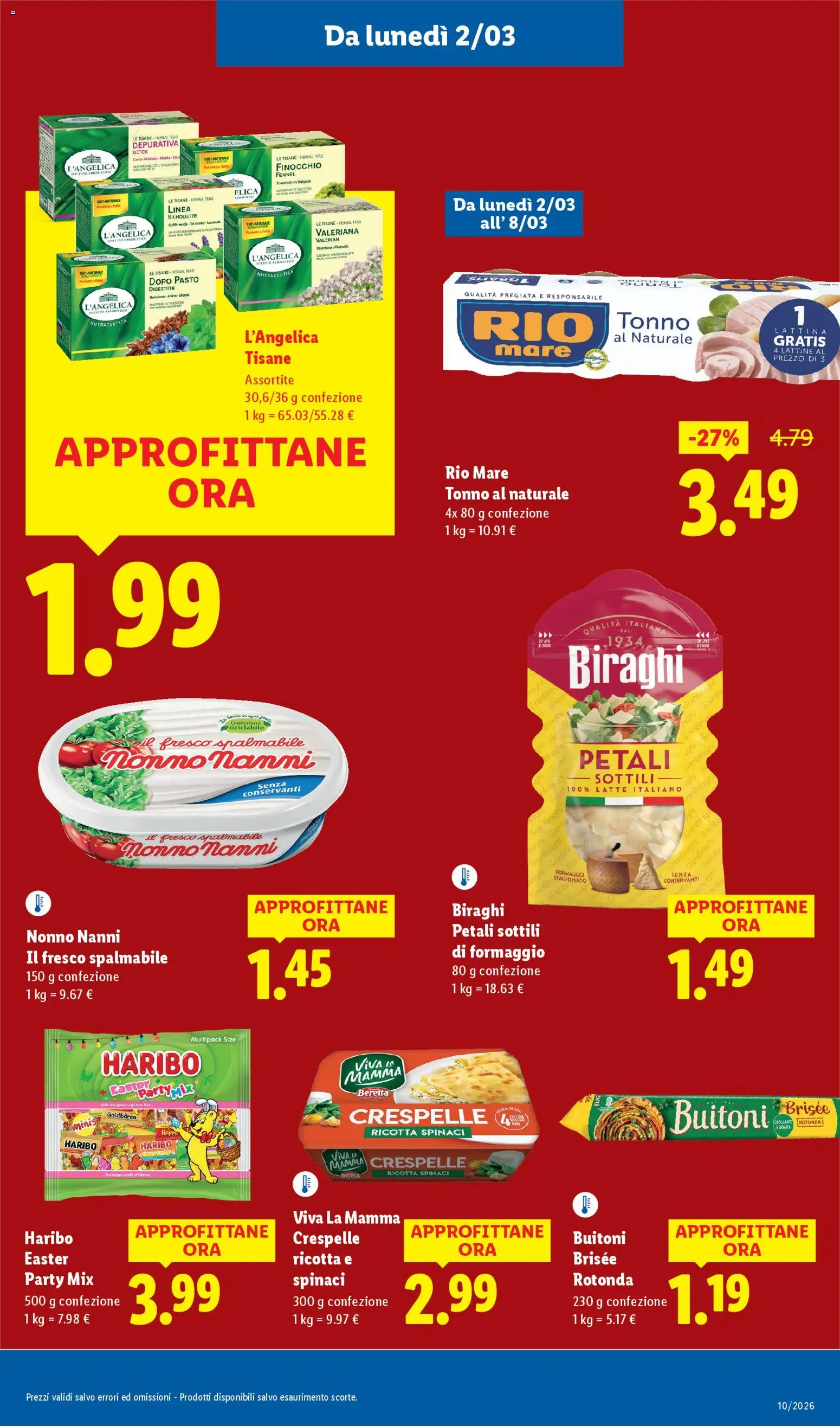 Volantino Lidl del 02.03.2026 | Pagina: 15 | Prodotti: Caffè, Latte, Ricotta, Lavanda