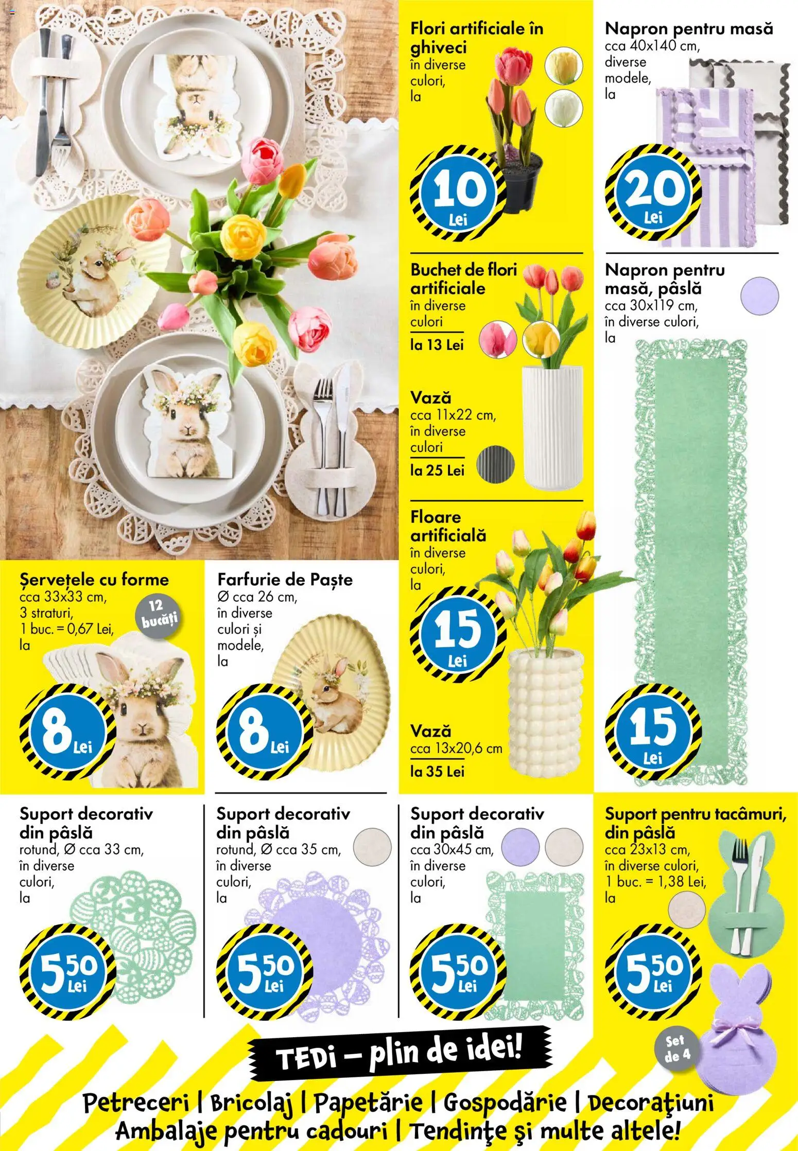 Noul catalog TEDi – valabil de la 13.03.2026 | Pagină: 5 | Produse: Masă, Ghiveci, Farfurie, Paste