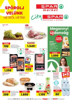 Spar Market Akciós újság - amely érvényes a következő dátumtól: 14.08.2025