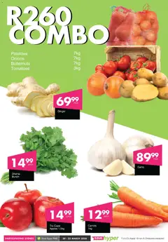 Save specials catalogue – valid from 20.03.2026 | Page: 4 | Products: Tomatoes, Carrots, Potatoes, Onions