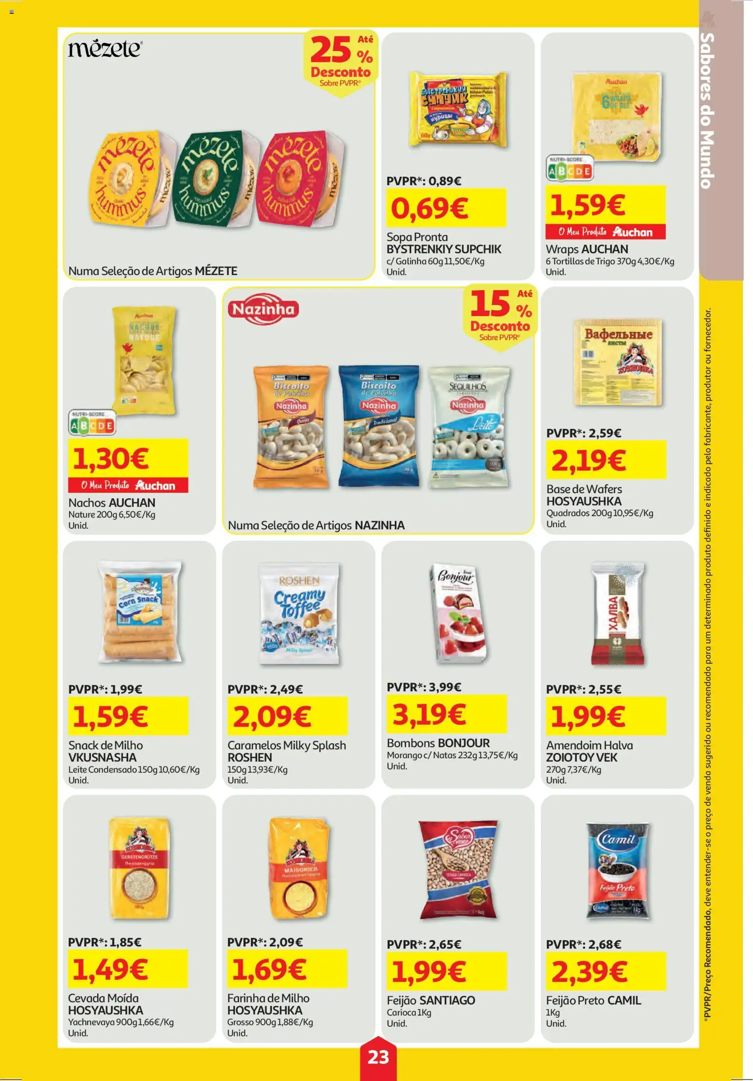 Auchan folheto │ válido de 26.03.2026 | Página: 23 | Produtos: Leite condensado, Sopa, Leite, Milho
