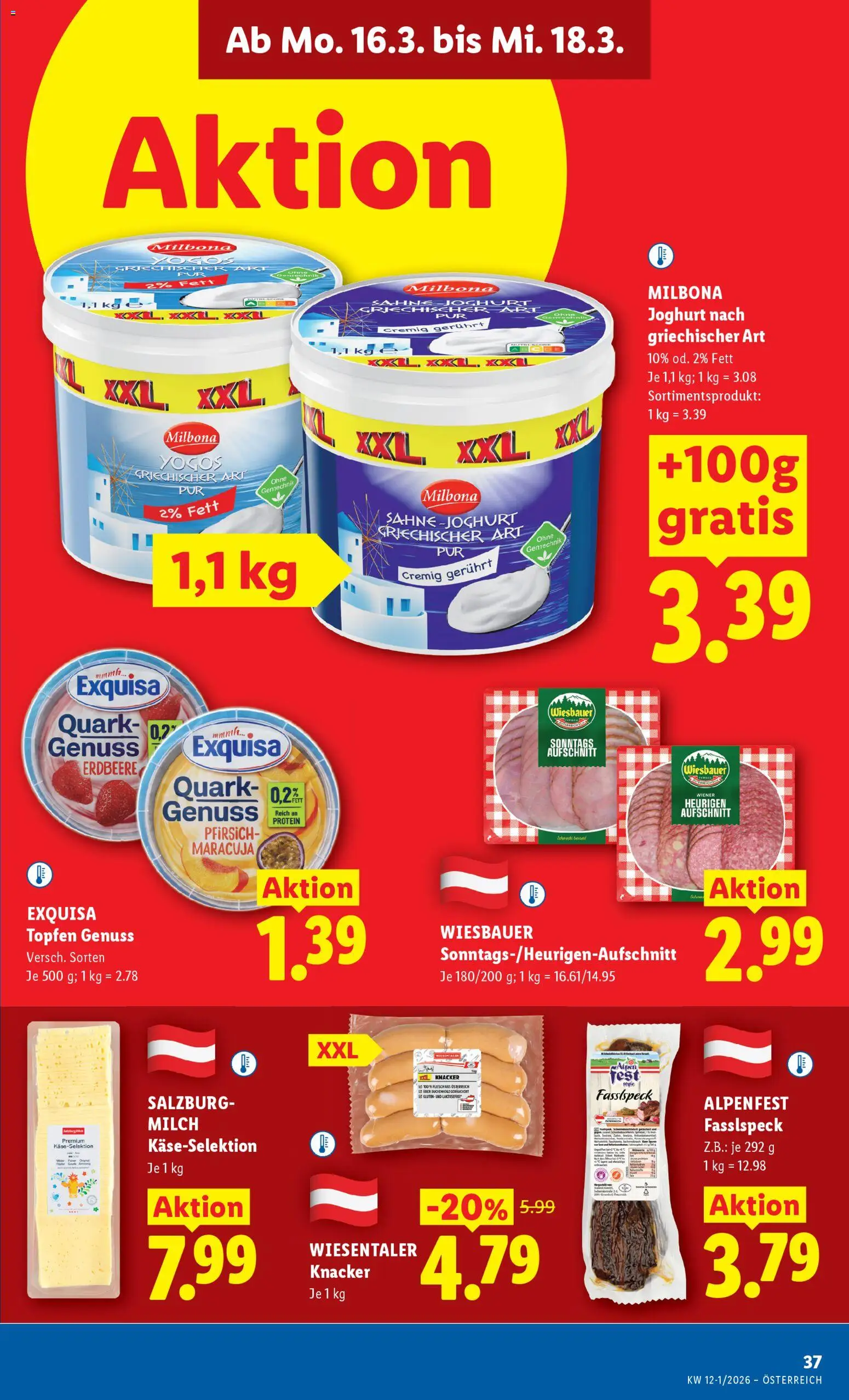 Lidl - Flugblatt gültig ab 12.03.2026 | Seite: 42 | Produkte: Sahne, Pfirsich, Milch, Joghurt