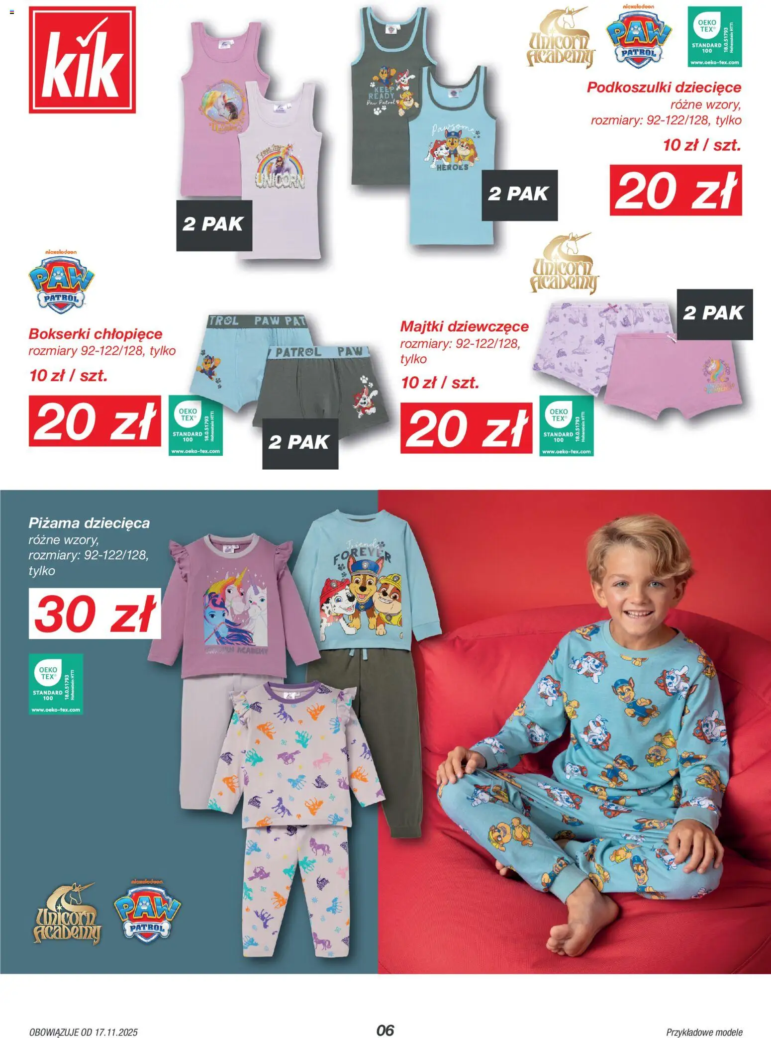 Kik Black Friday od 17.11.2025 | Strona: 6 | Produkty: Majtki, Piżama, Bokserki