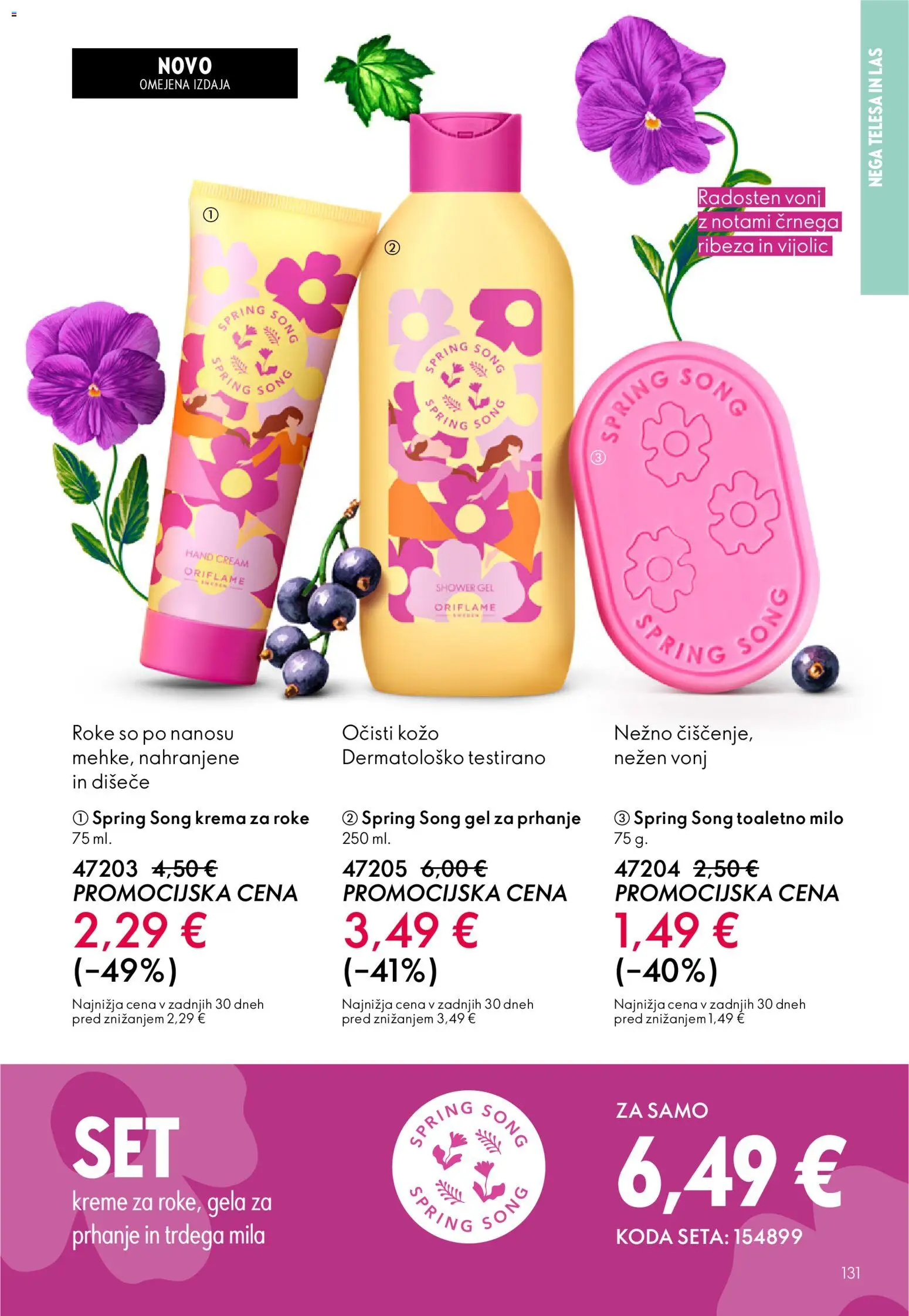 Novi Oriflame katalog ponudbe – veljaven od 11.03.2026 | Stran: 131 | Izdelki: Gel za prhanje, Krema, Krema za roke, Milo