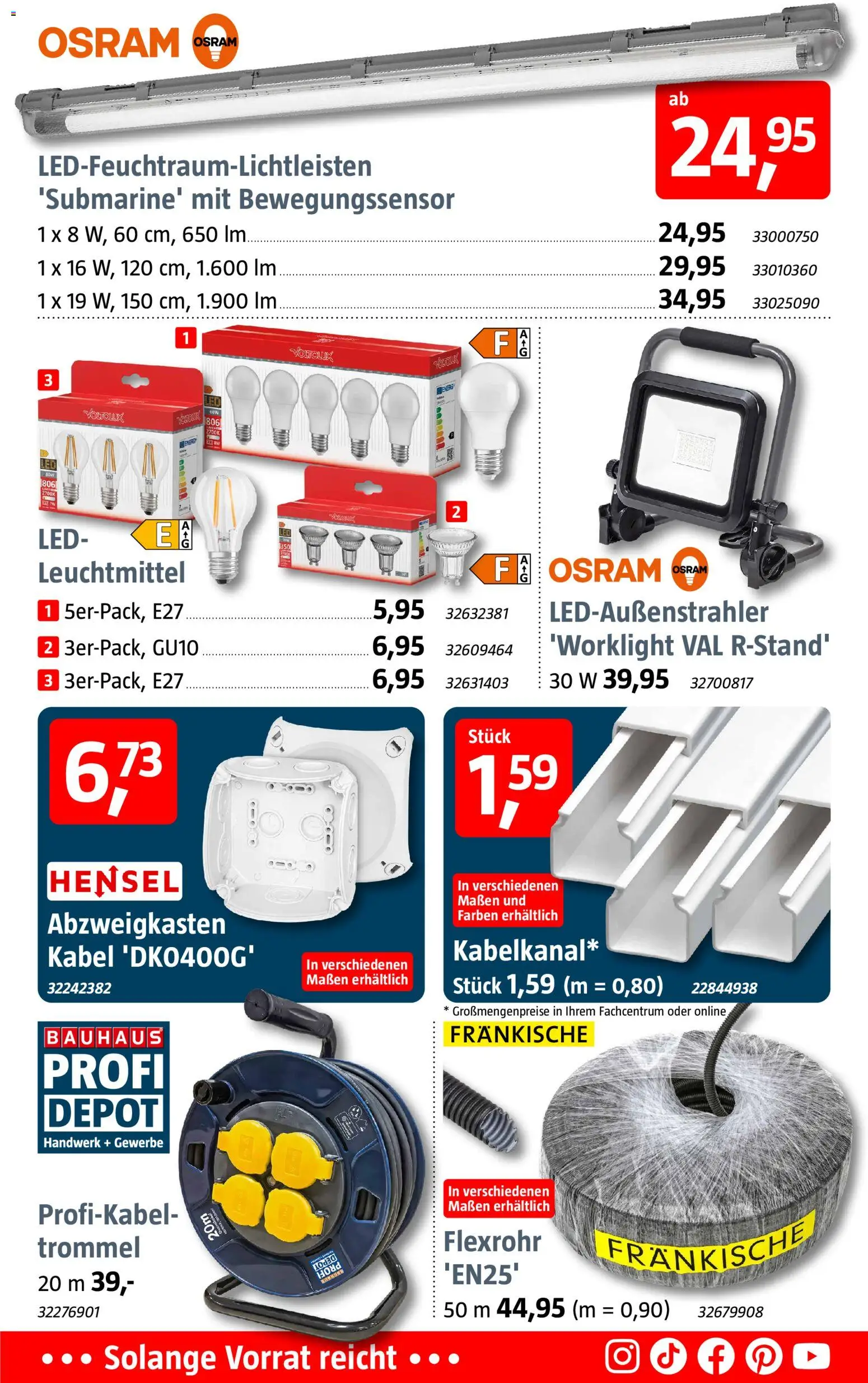 Bauhaus Prospekt 	 – gültig ab 03.01.2026 | Seite: 8 | Produkte: Kabel