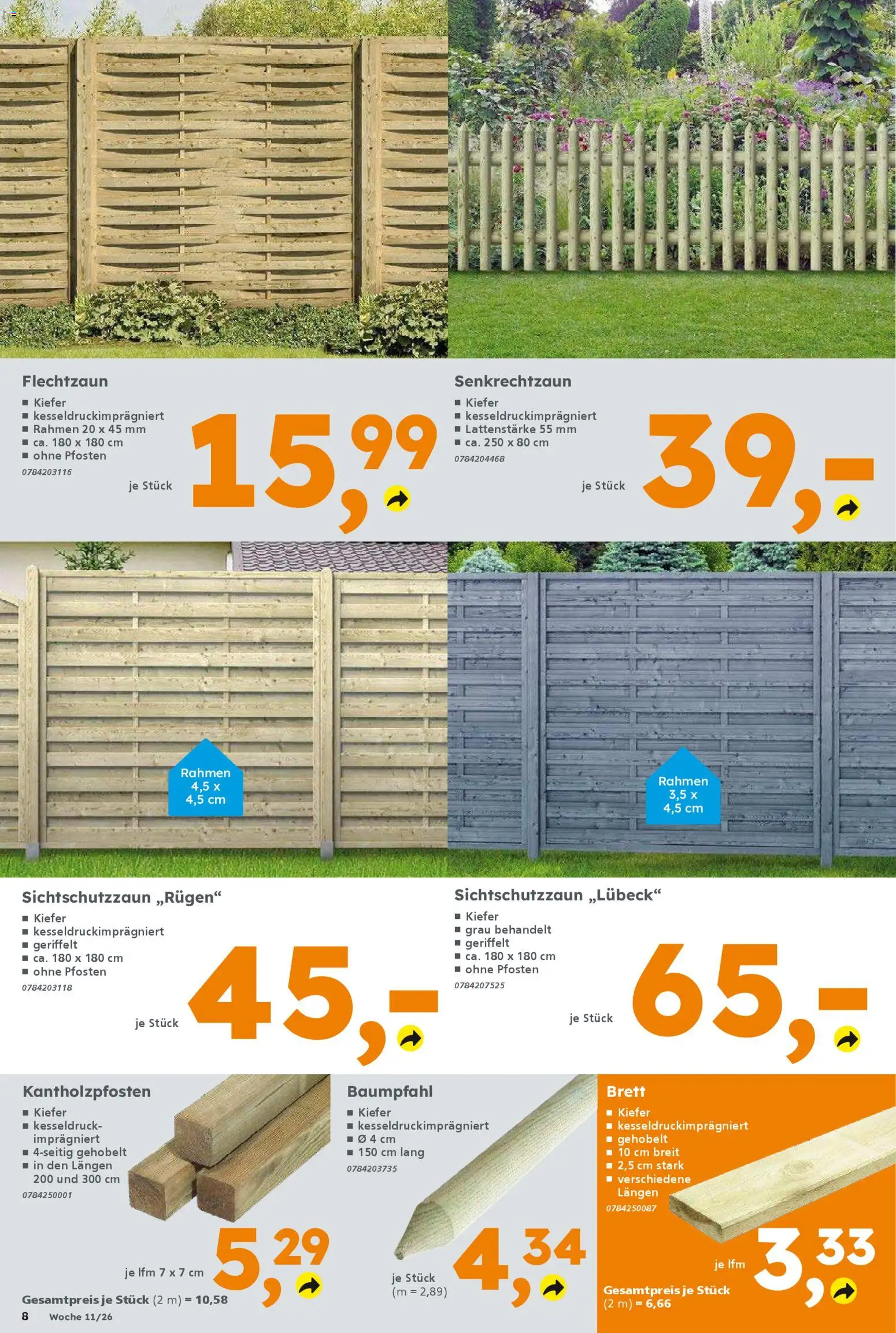 Globus Baumarkt Prospekt 	 – gültig ab 09.03.2026 | Seite: 8